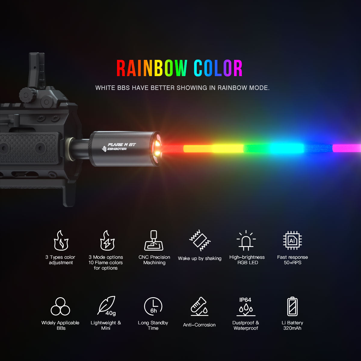 Eshooter Flare M BT: Gel Blaster Tracer Unit