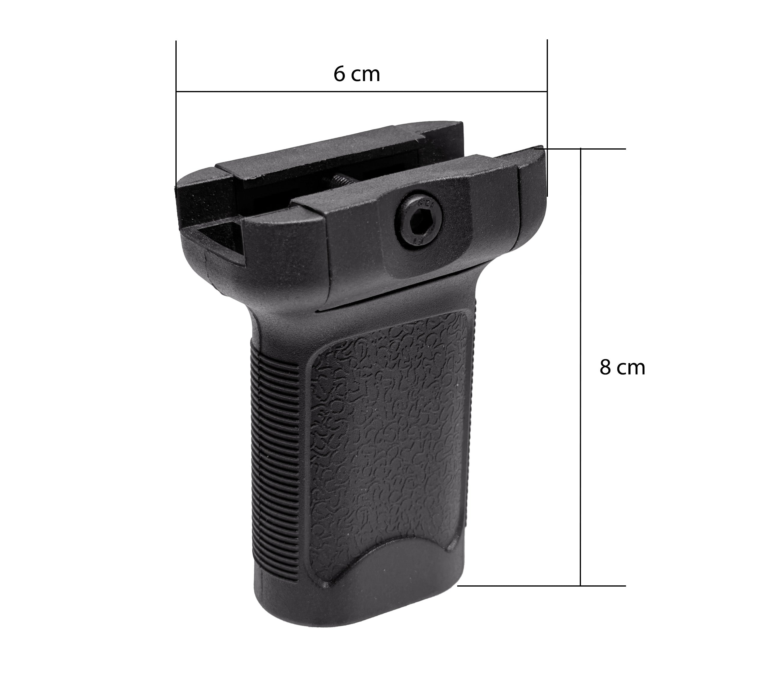 Nylon Angled Foregrip (Picatinny) for Gel Blasters
