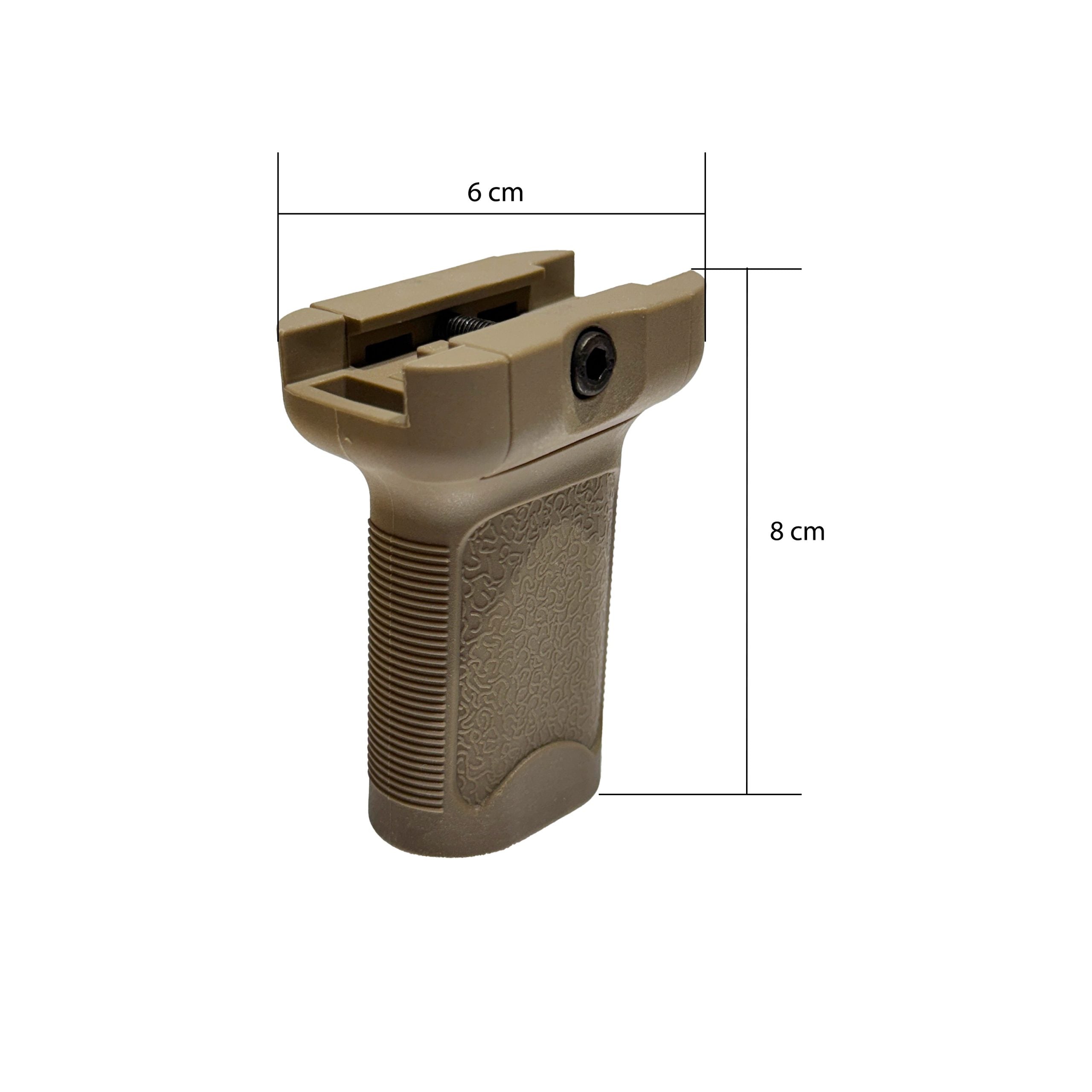 Nylon Angled Foregrip (Picatinny) for Gel Blasters