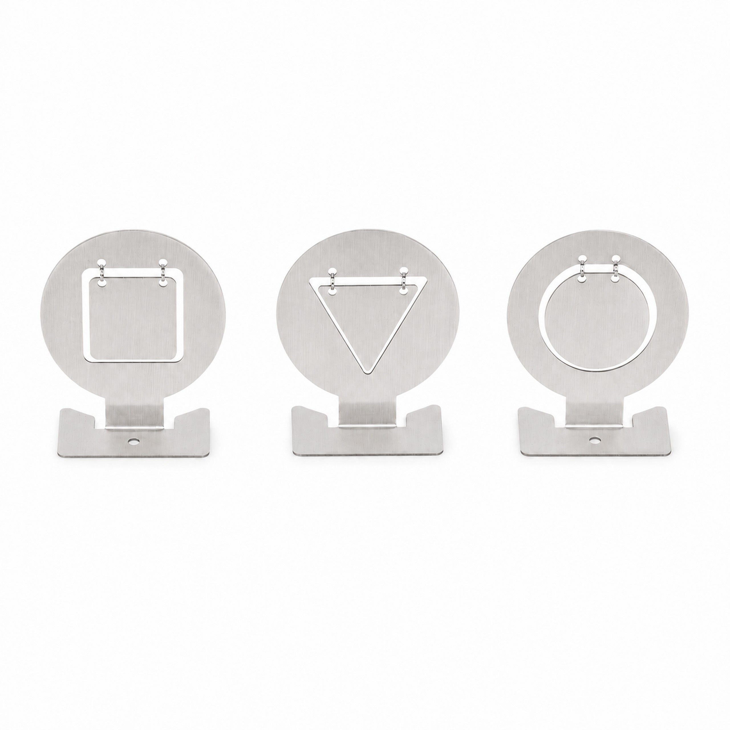 3-Piece Stainless Steel Gel Blaster Target Set