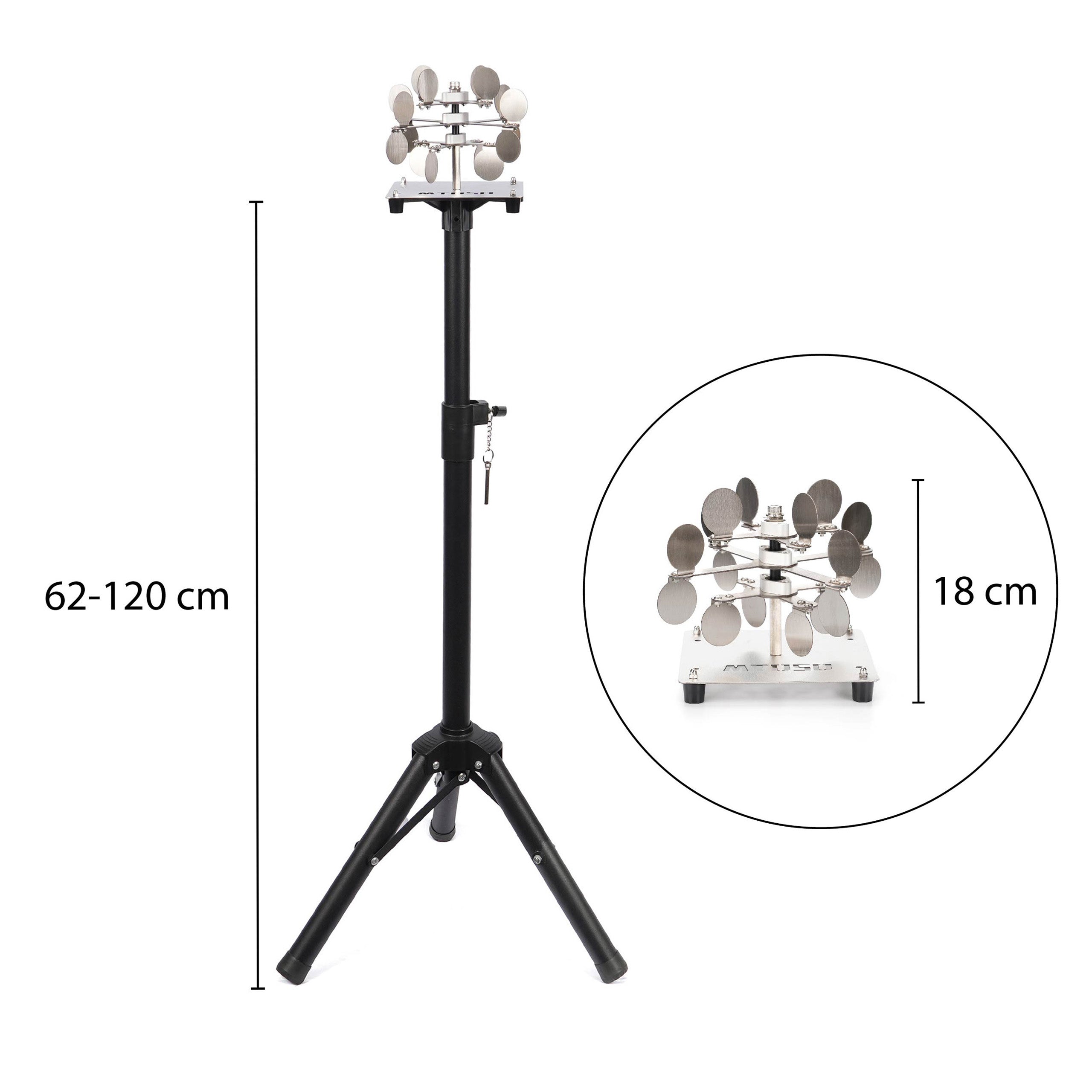 Stainless Steel Spinner Gel Blaster Target