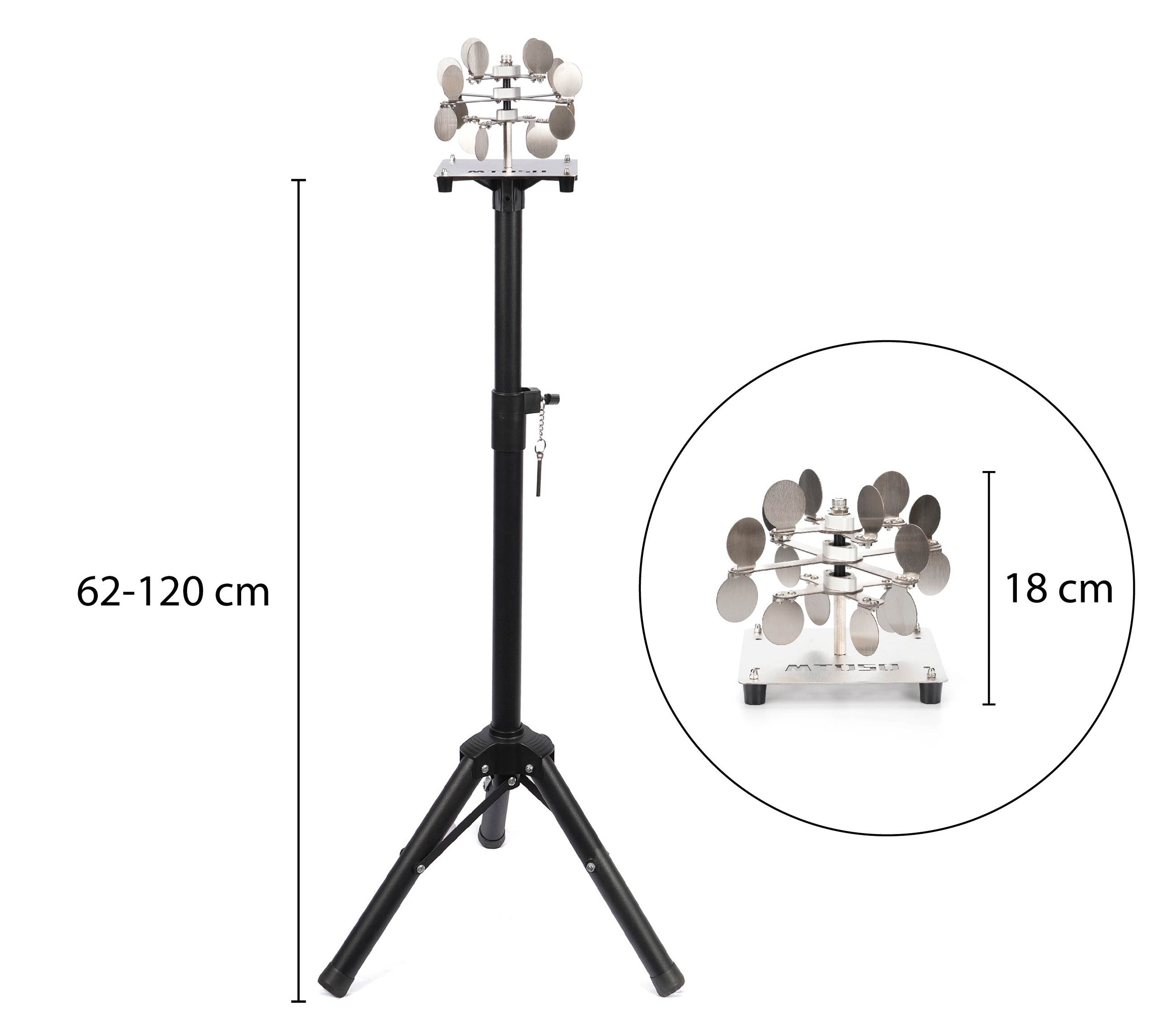 Stainless Steel Spinner Gel Blaster Target