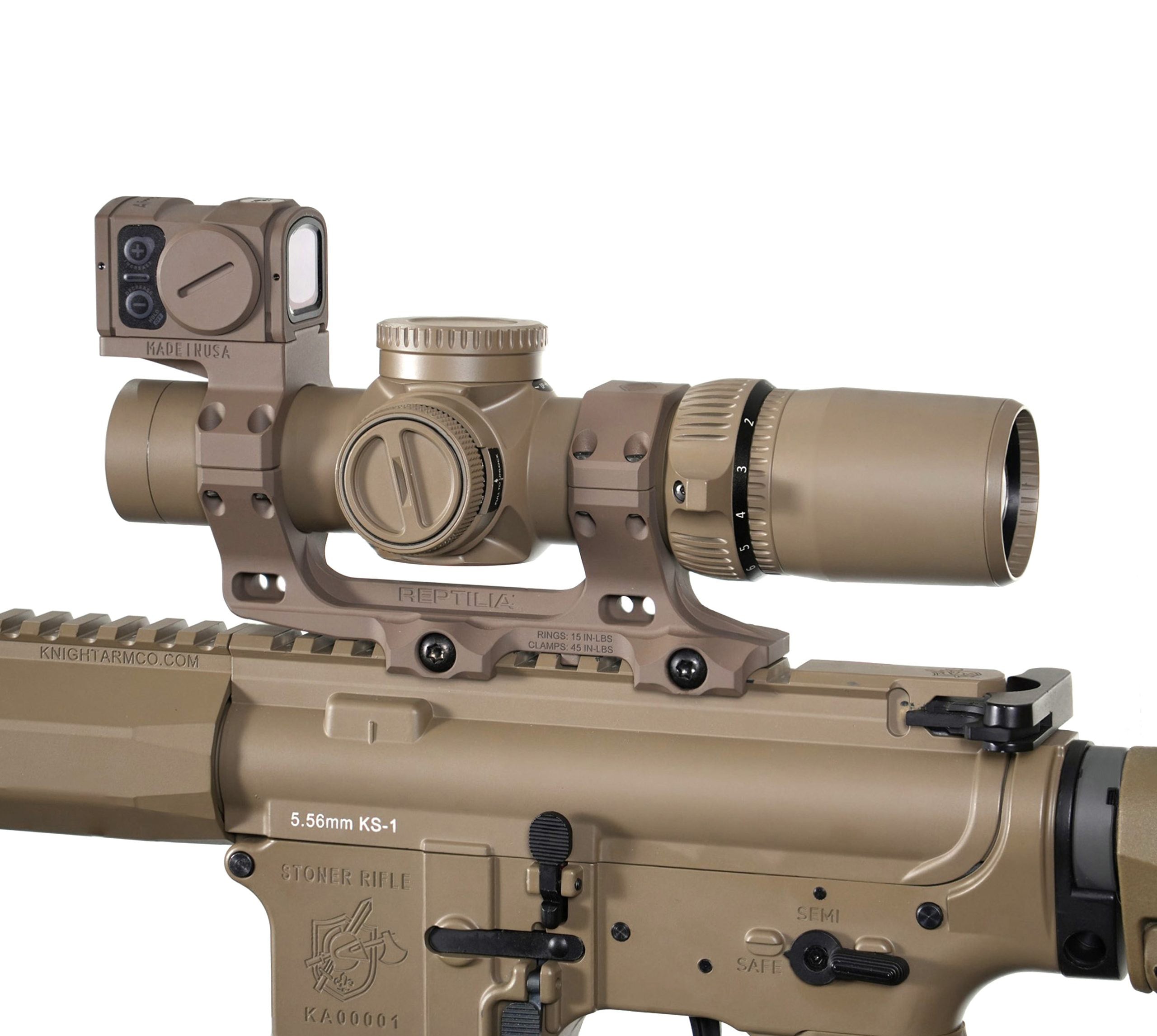 Evolution Gear AMG 1-10X24mm FFP scope with ACRO P-2 Red dot Combo