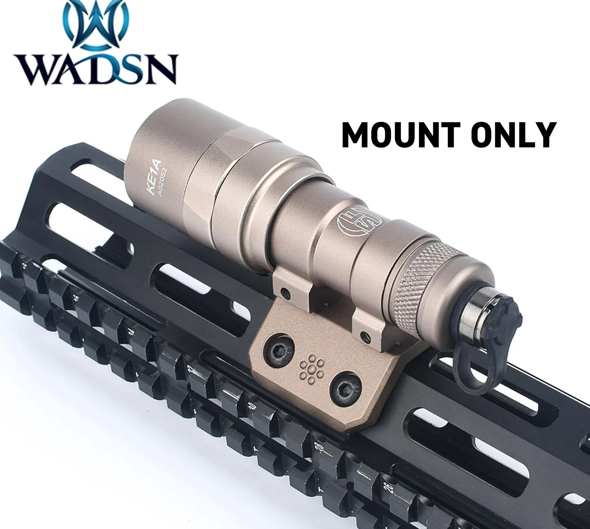 WADSN M-LOK/Keymod Offset Rail Light Mount for Gel Blaster
