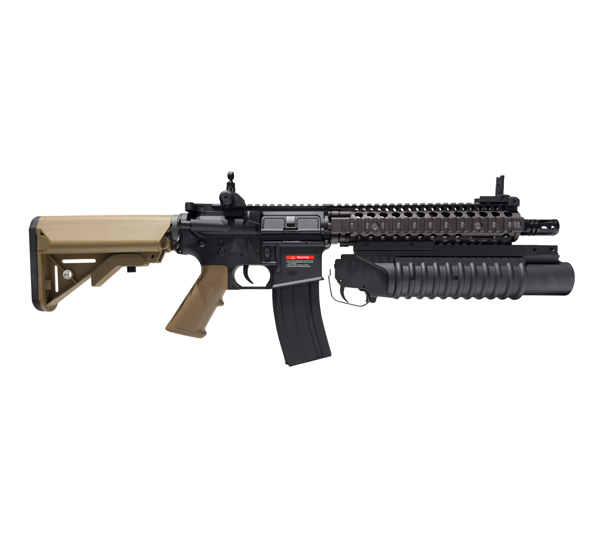 E&C MK18 Mod 1 W/Grenade Launcher AEG Gel Blaster Replica