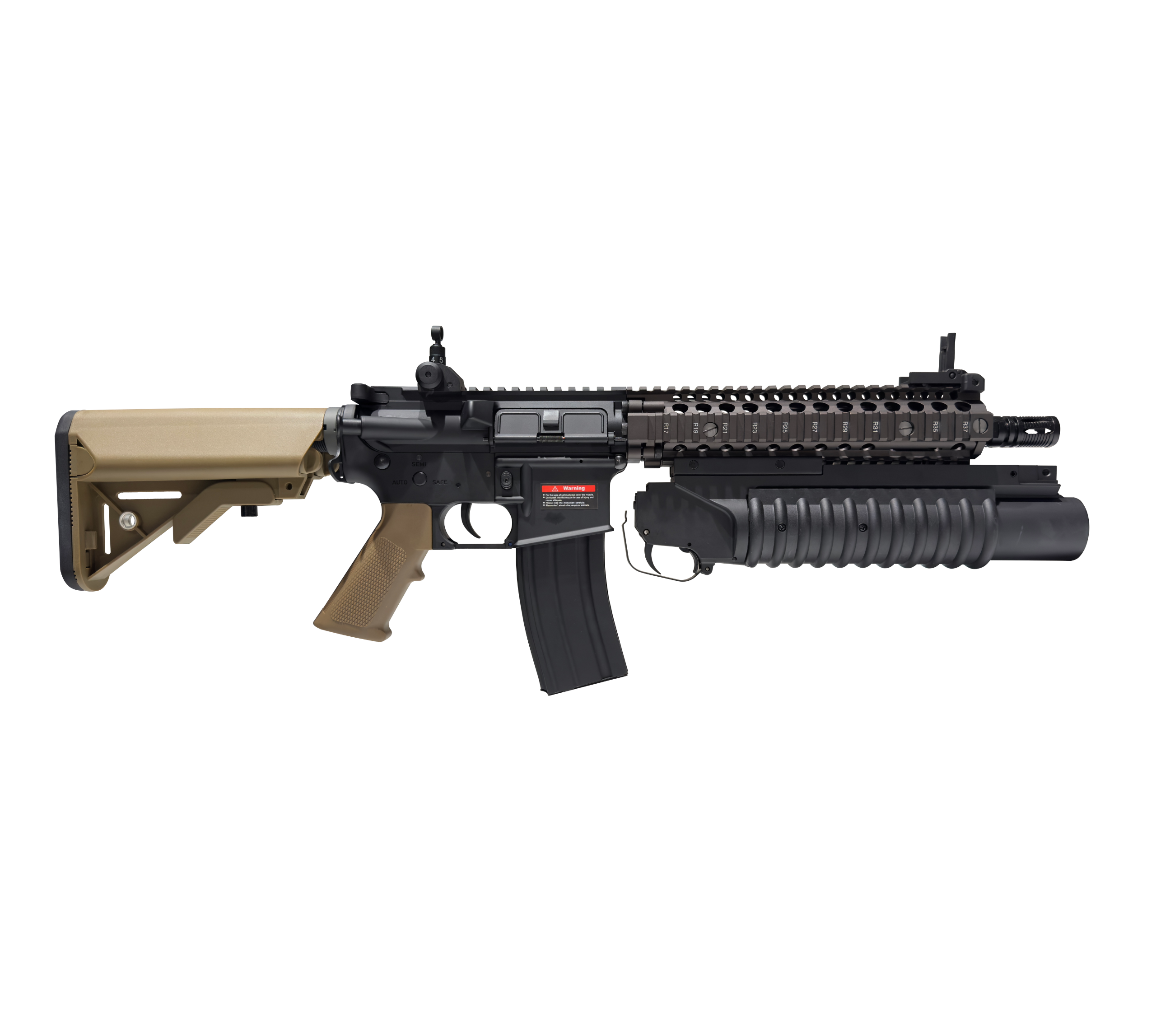 E&C MK18 Mod 1 W/Grenade Launcher AEG Gel Blaster Replica