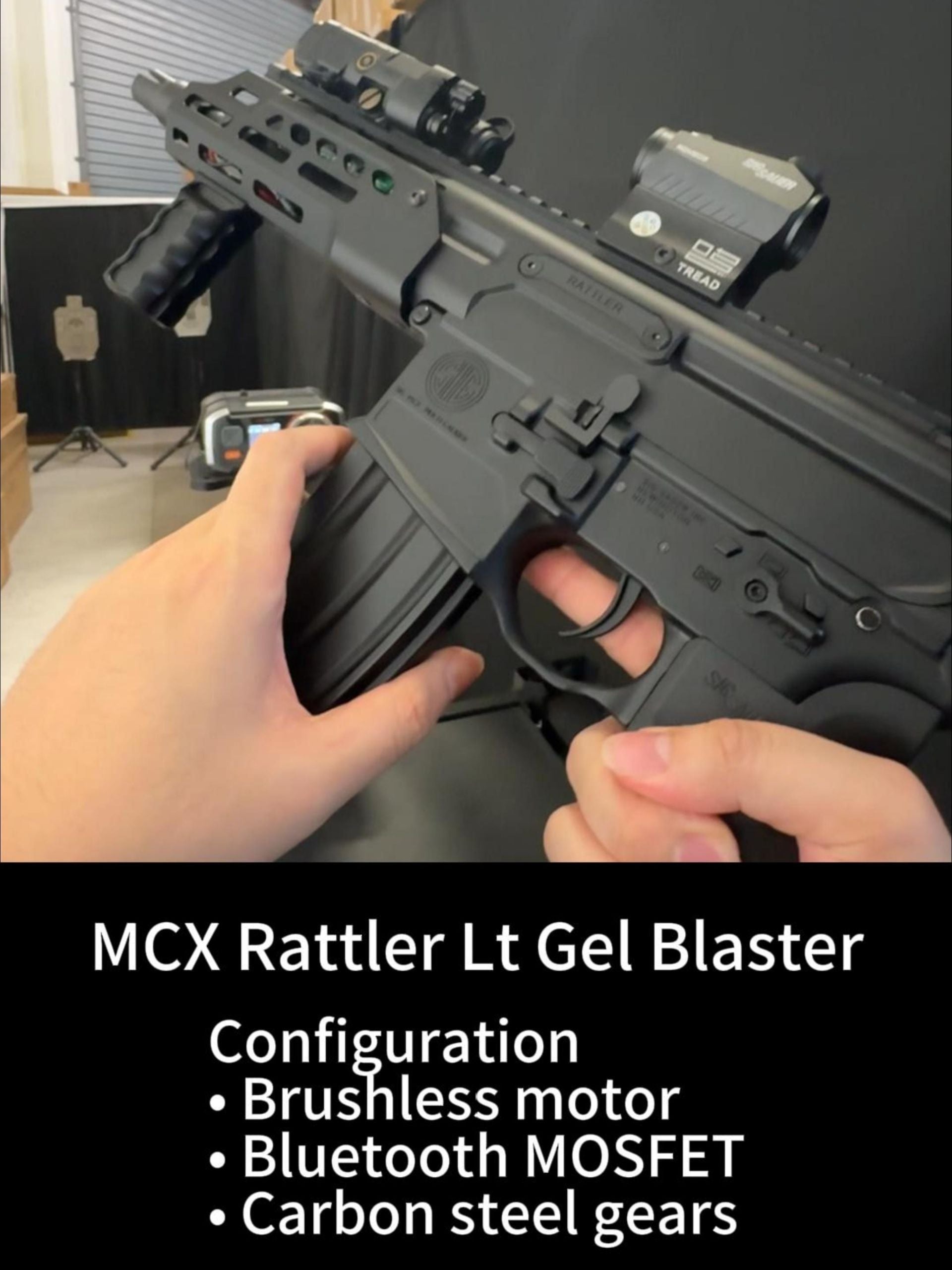 SIG MCX Rattler LT Gel Blaster - 7.75'' | Apex Force Ultra Plus