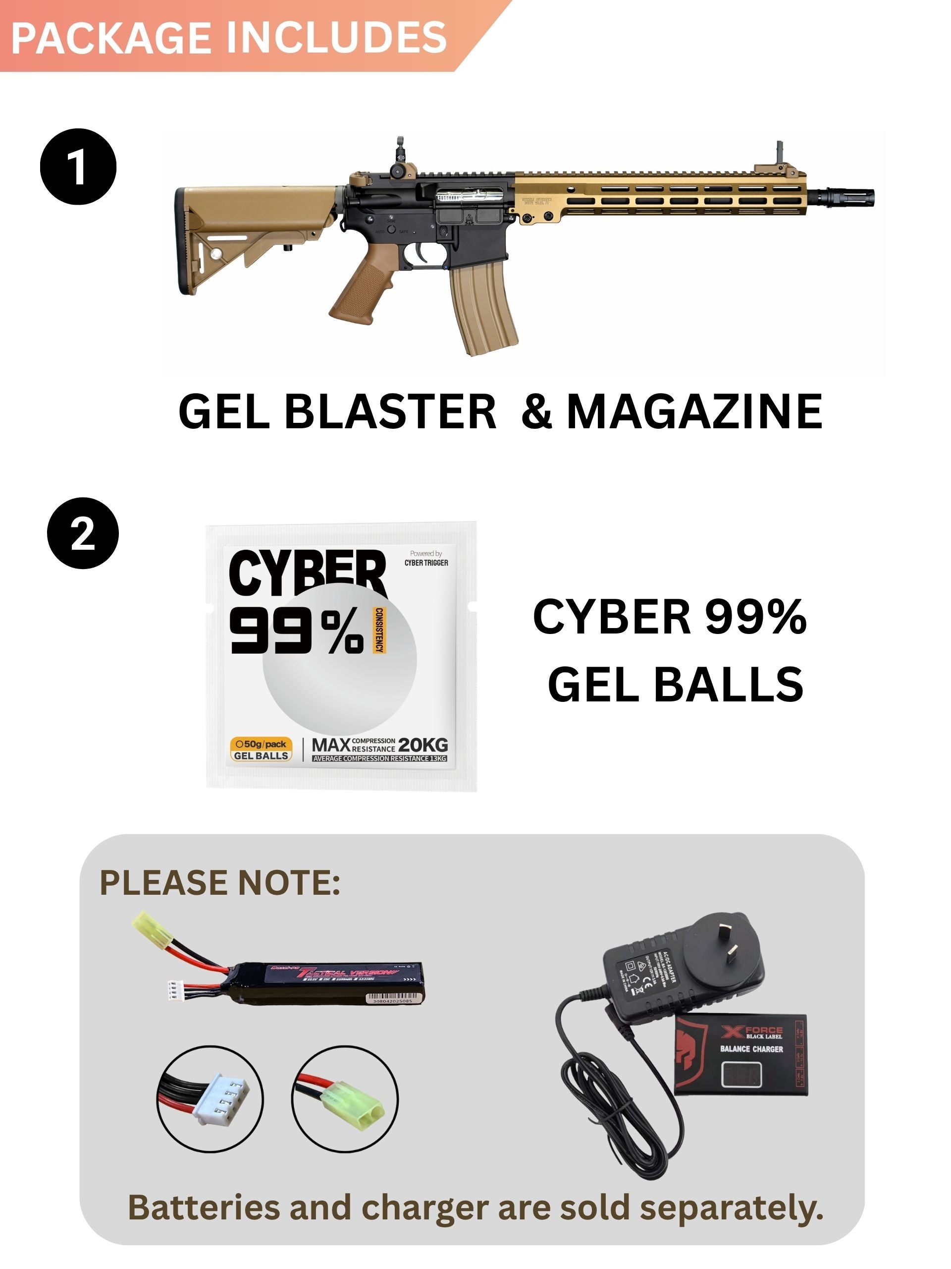 E&C 13.5 INCH MK16 URGI M-LOCK AEG Gel Blaster Replica