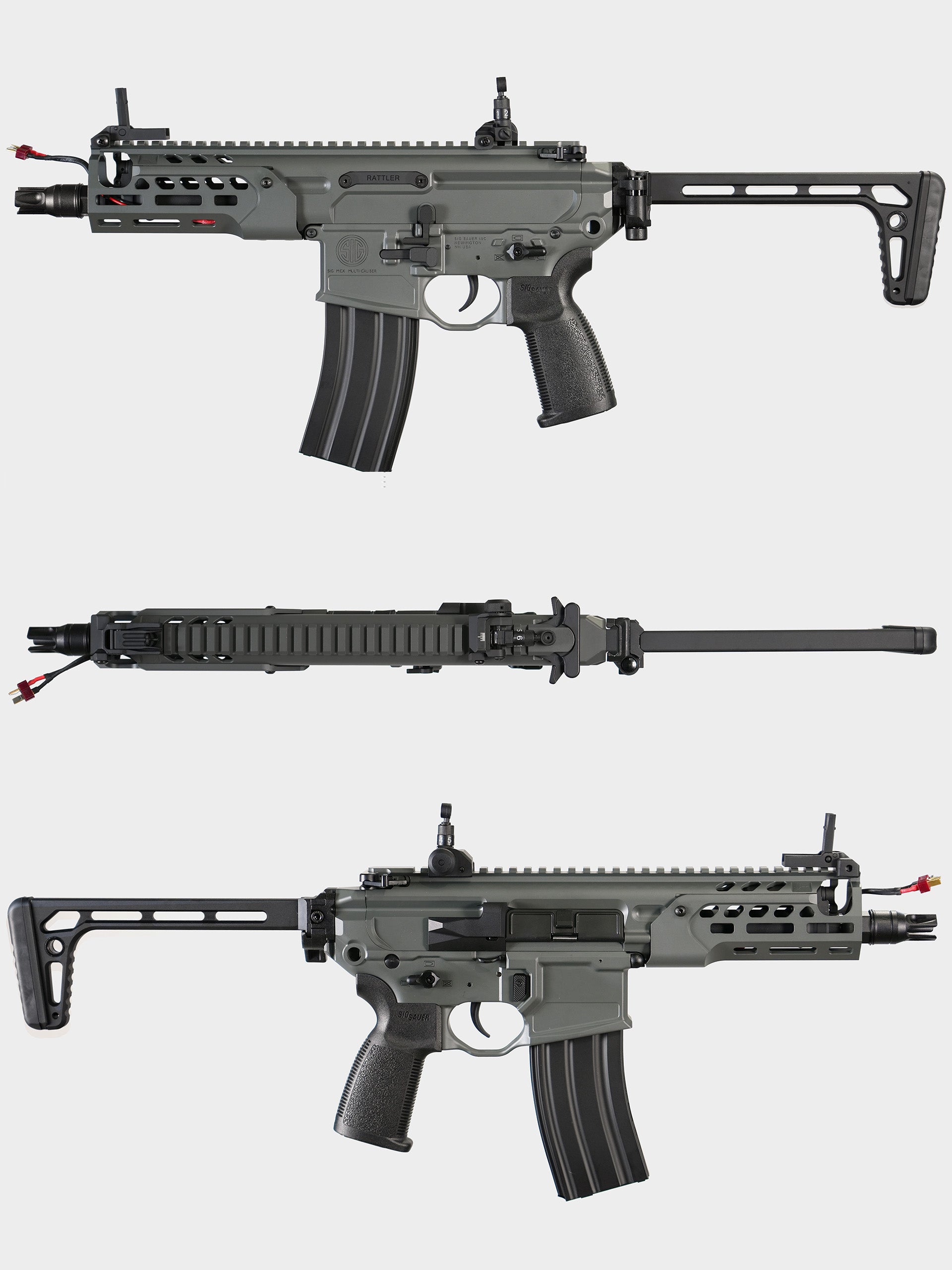 SIG MCX Rattler LT Gel Blaster – 6.75″ | Apex Force Ultra Line - Grey