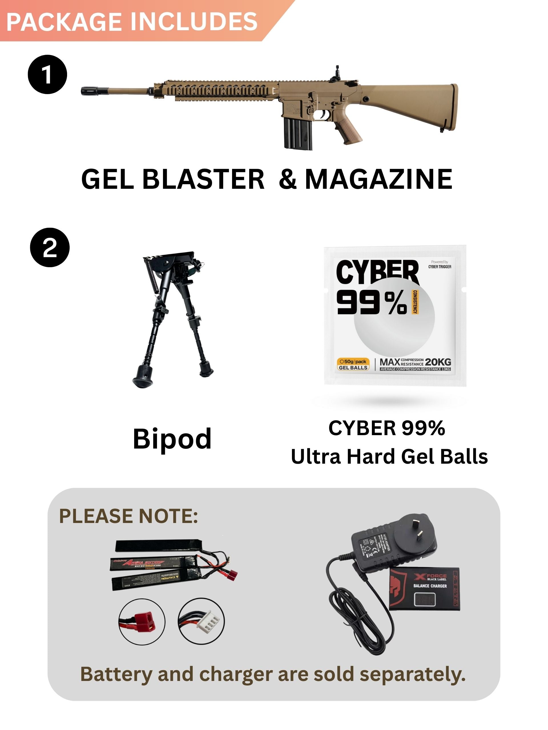 KAC M110 Sniper Rifle AEG Gel Blaster | E&C Ultra Line