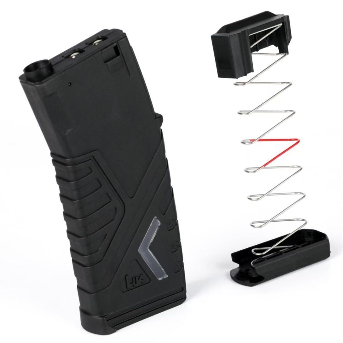 ARETH HK416 AEG spring magazine in Black with spring feeding system