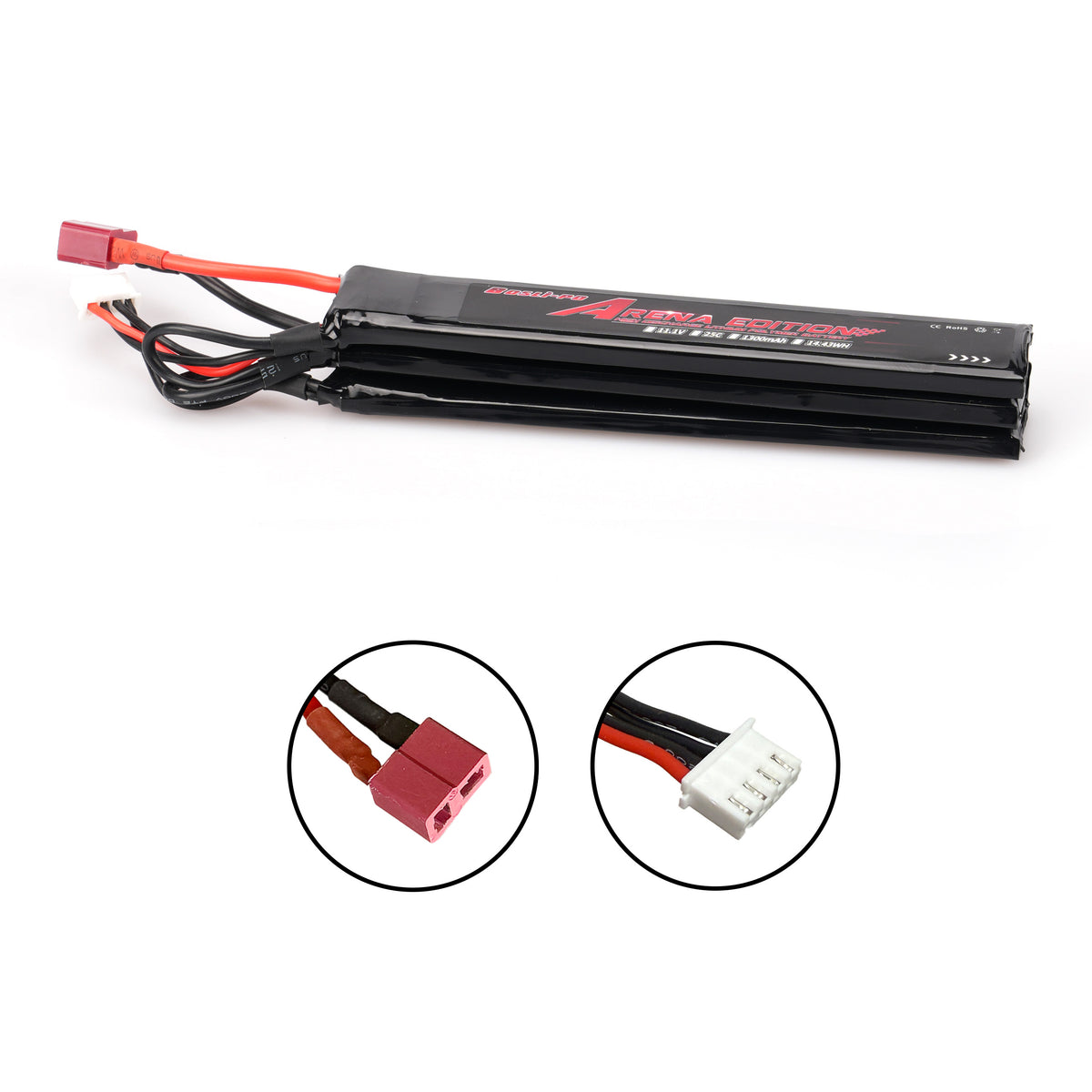 Bosli-po 1300mAh 11.1V Deans Nunchuck Gel Blaster Battery