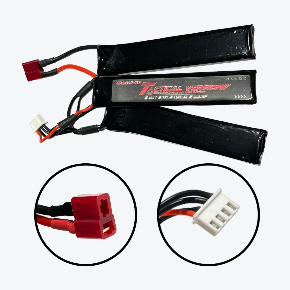 Bosli-po 11.1V Tactical Ver. T Deans Battery-1100mAh