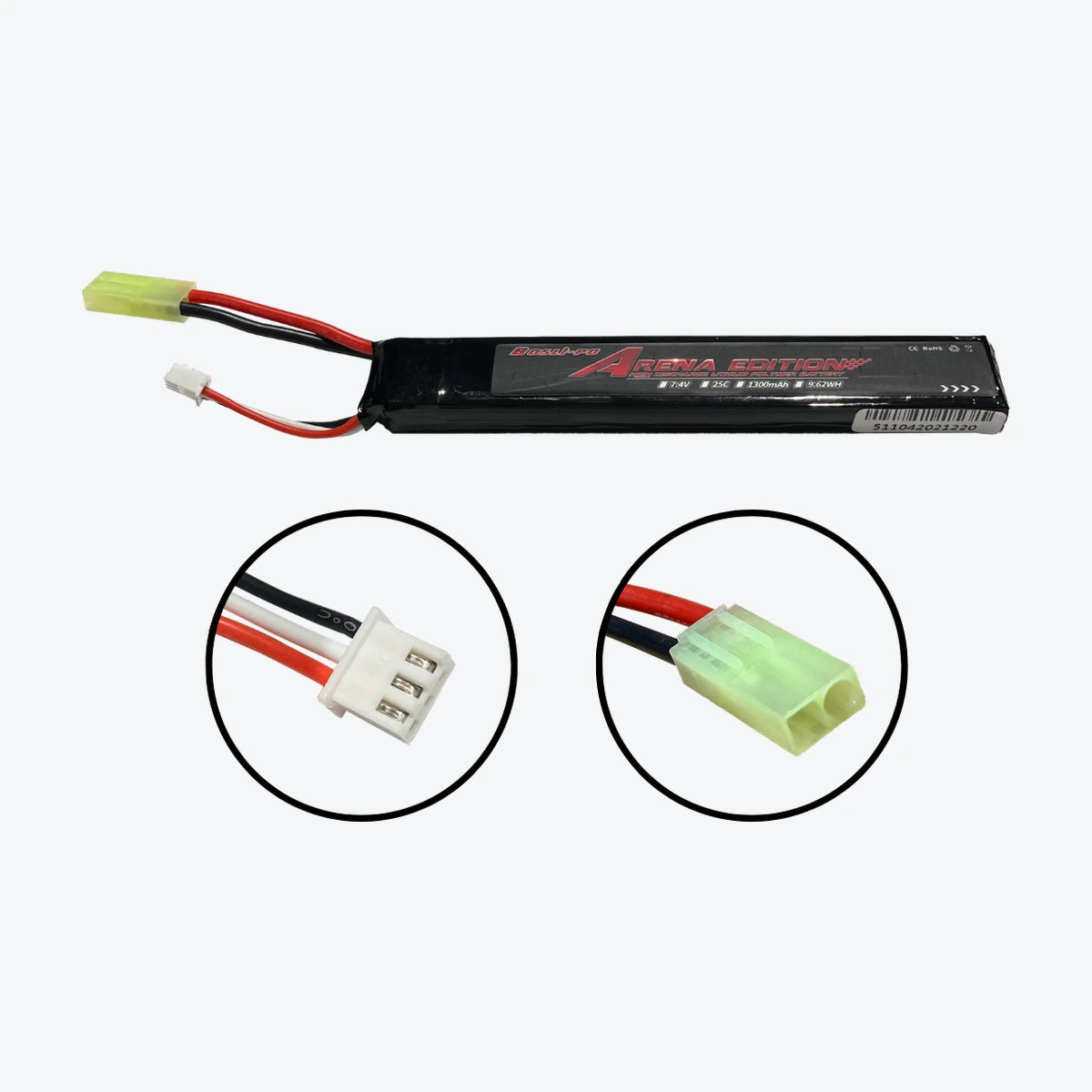 Bosli-po 7.4V Arena Version TAMIYA Battery-1300mAh
