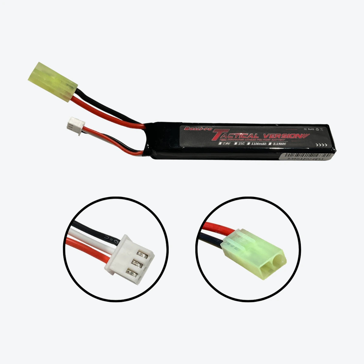 Bosli-po 7.4V Tactical Version TAMIYA Battery-1100mAh