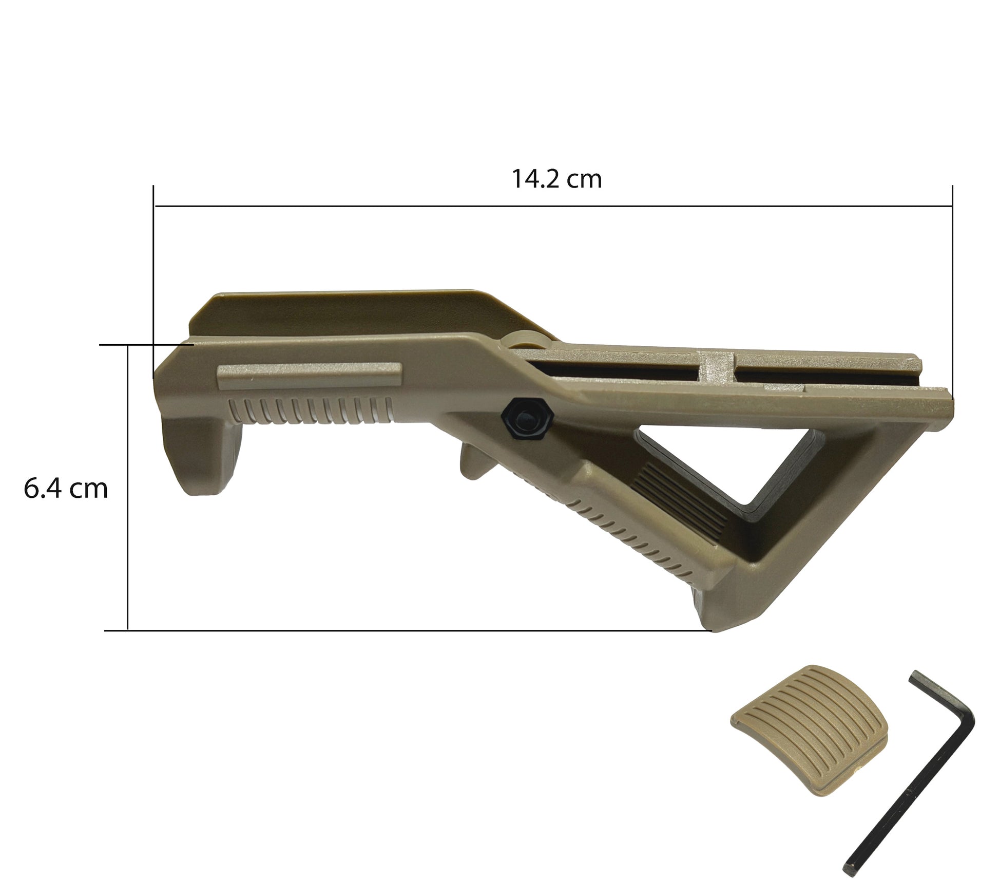 Nylon AFG-Angled Foregrip (Picatinny) for Gel Blasters
