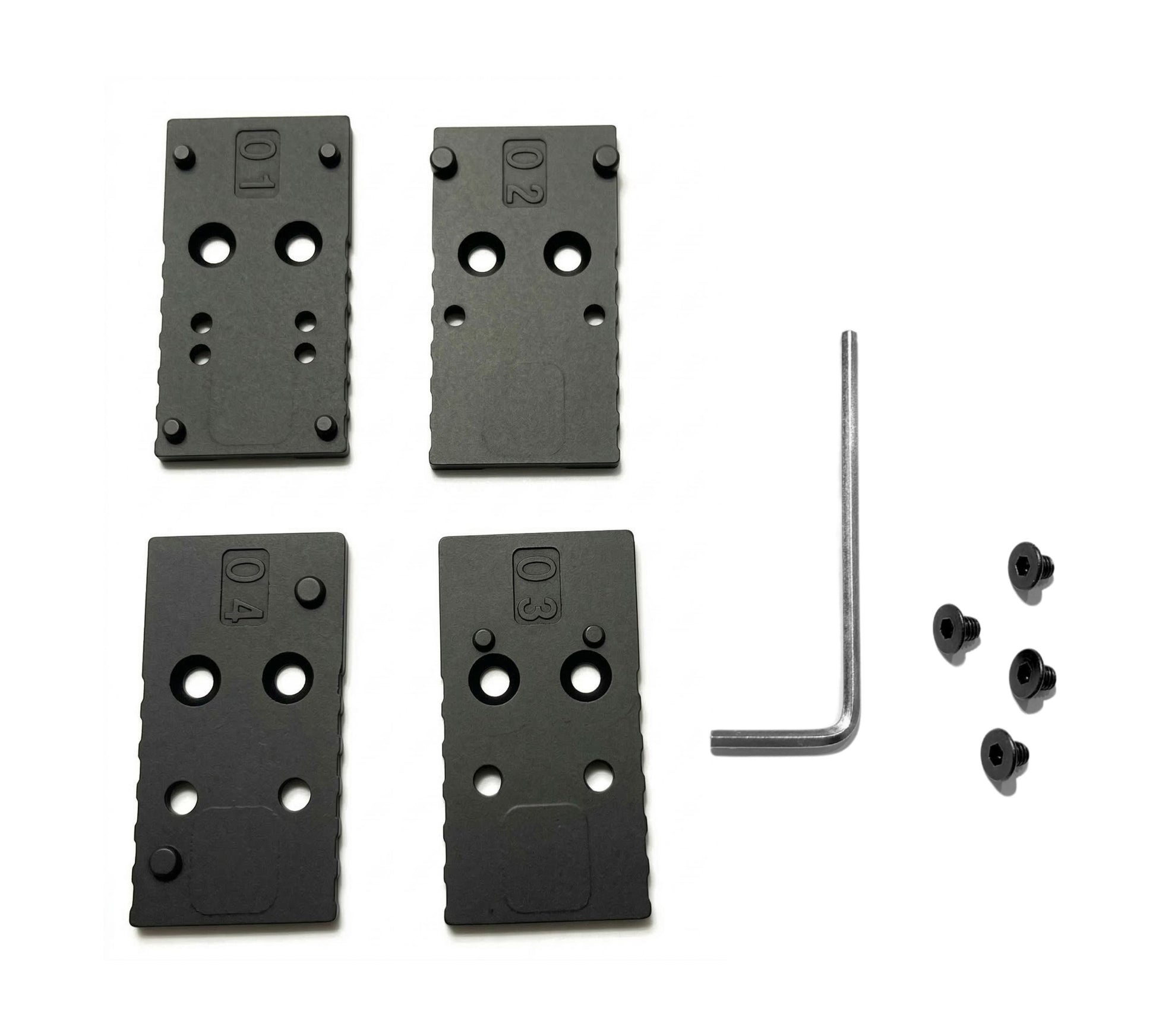 Glock MOS 1 Gel Blaster Adapter Plates, Set of 4