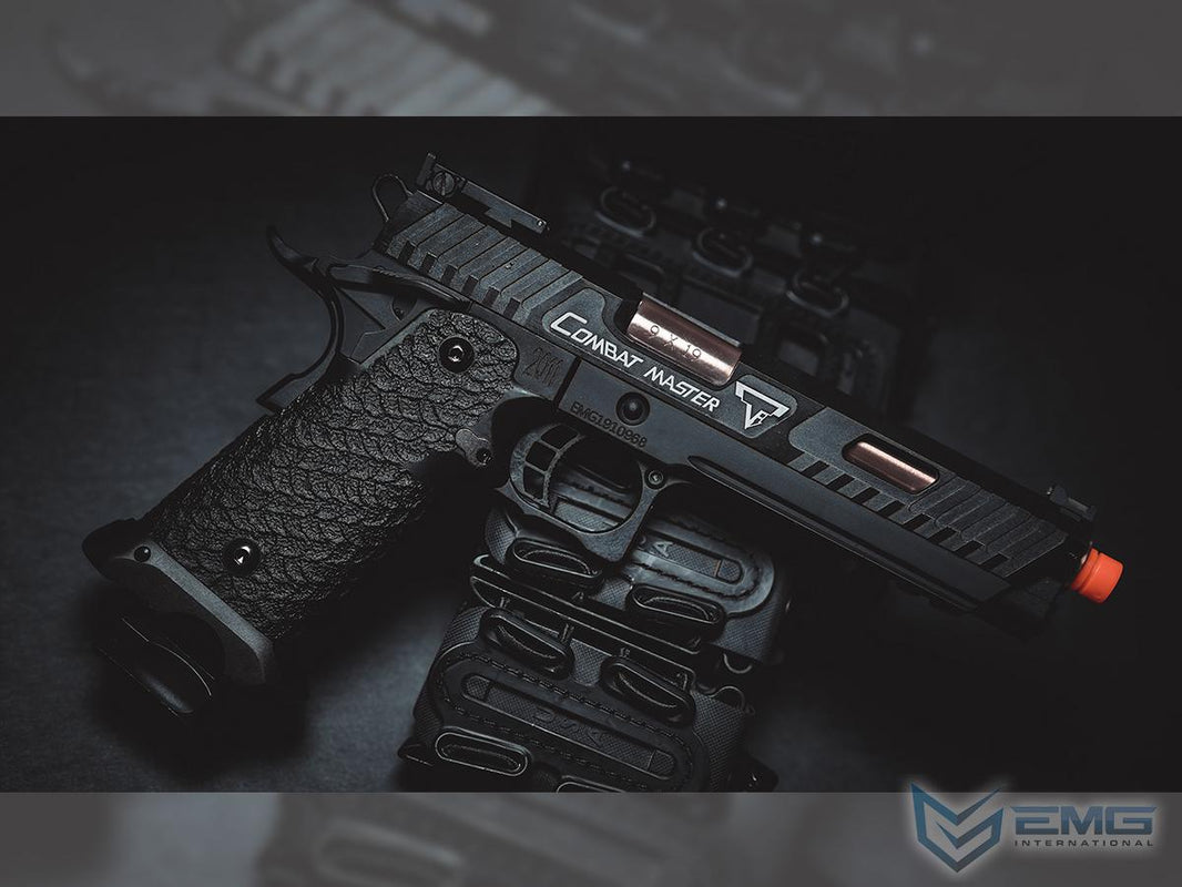 EMG TTI 2011 Combat Master slide, bronze barrel and textured grip