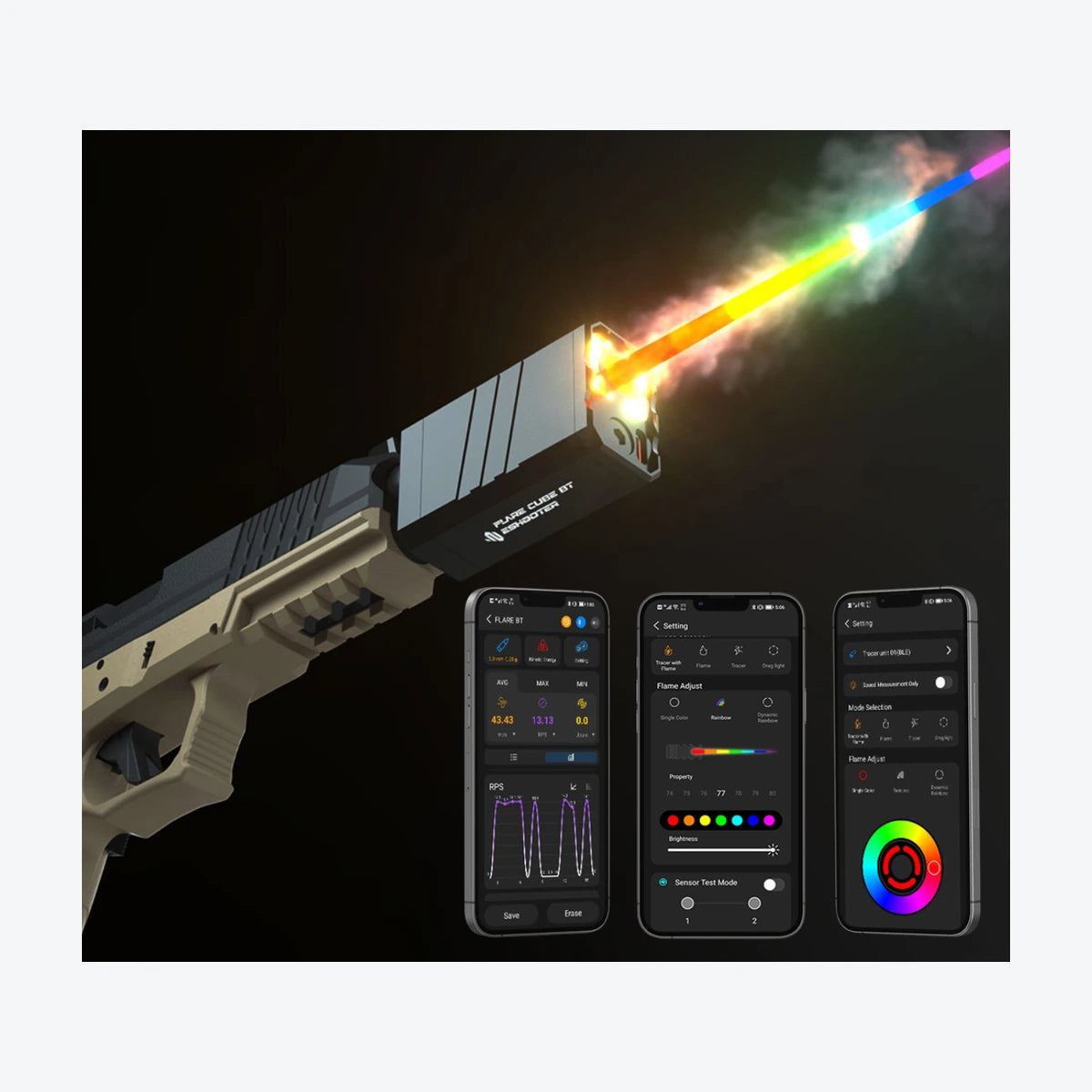 Eshooter Flare Cube BT PISTOL Gel Blaster Tracer Unit
