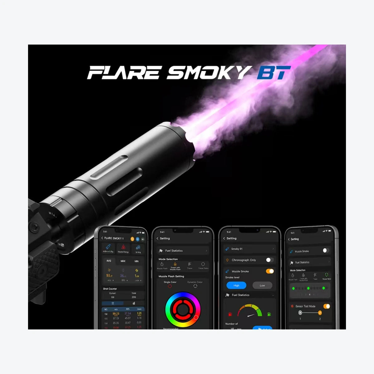 Eshooter Flare Smoky BT: Gel Blaster Tracer Unit