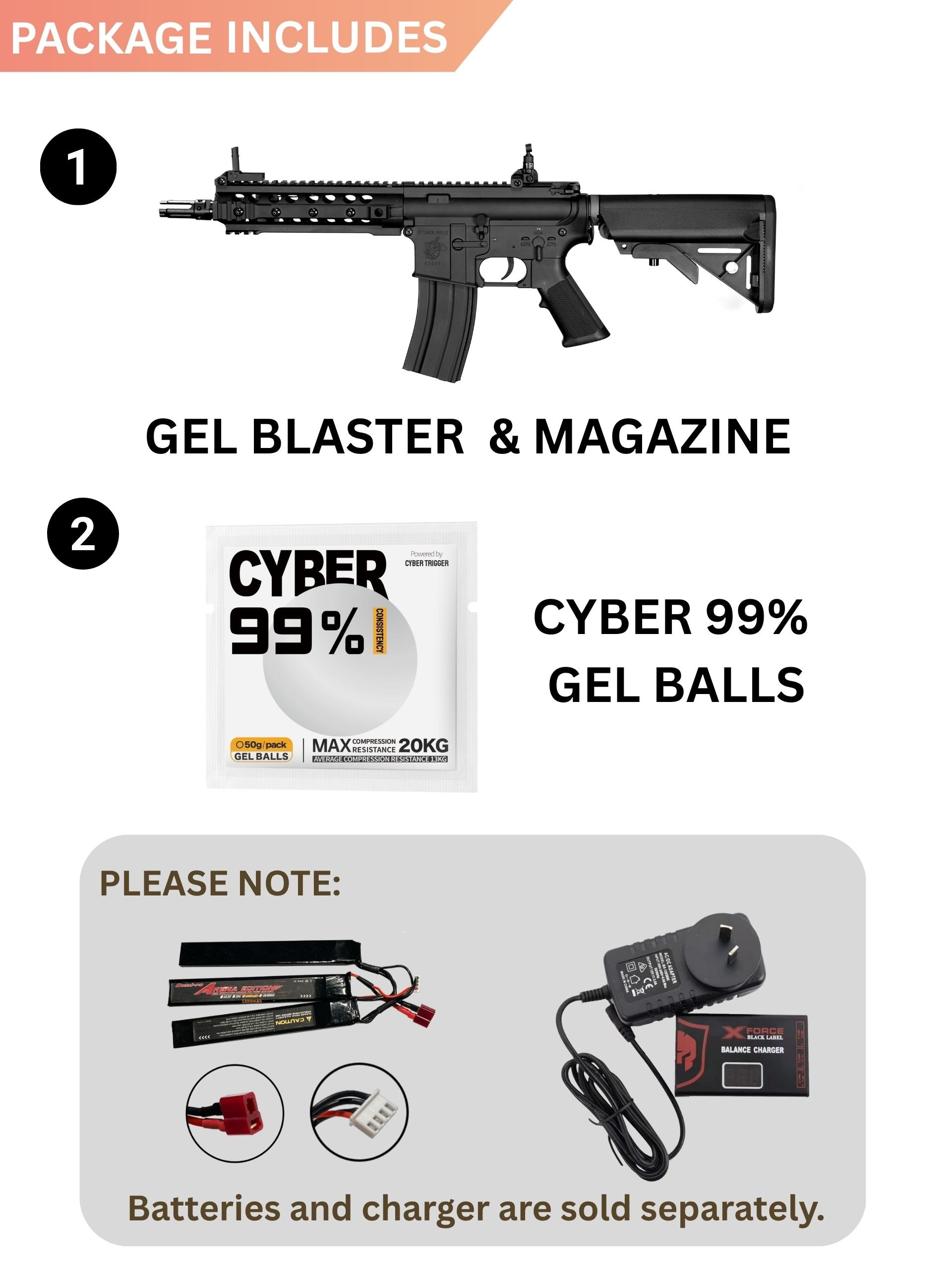 KAC SR16-E3 URX3 AEG Gel Blaster | E&C Ultra Line