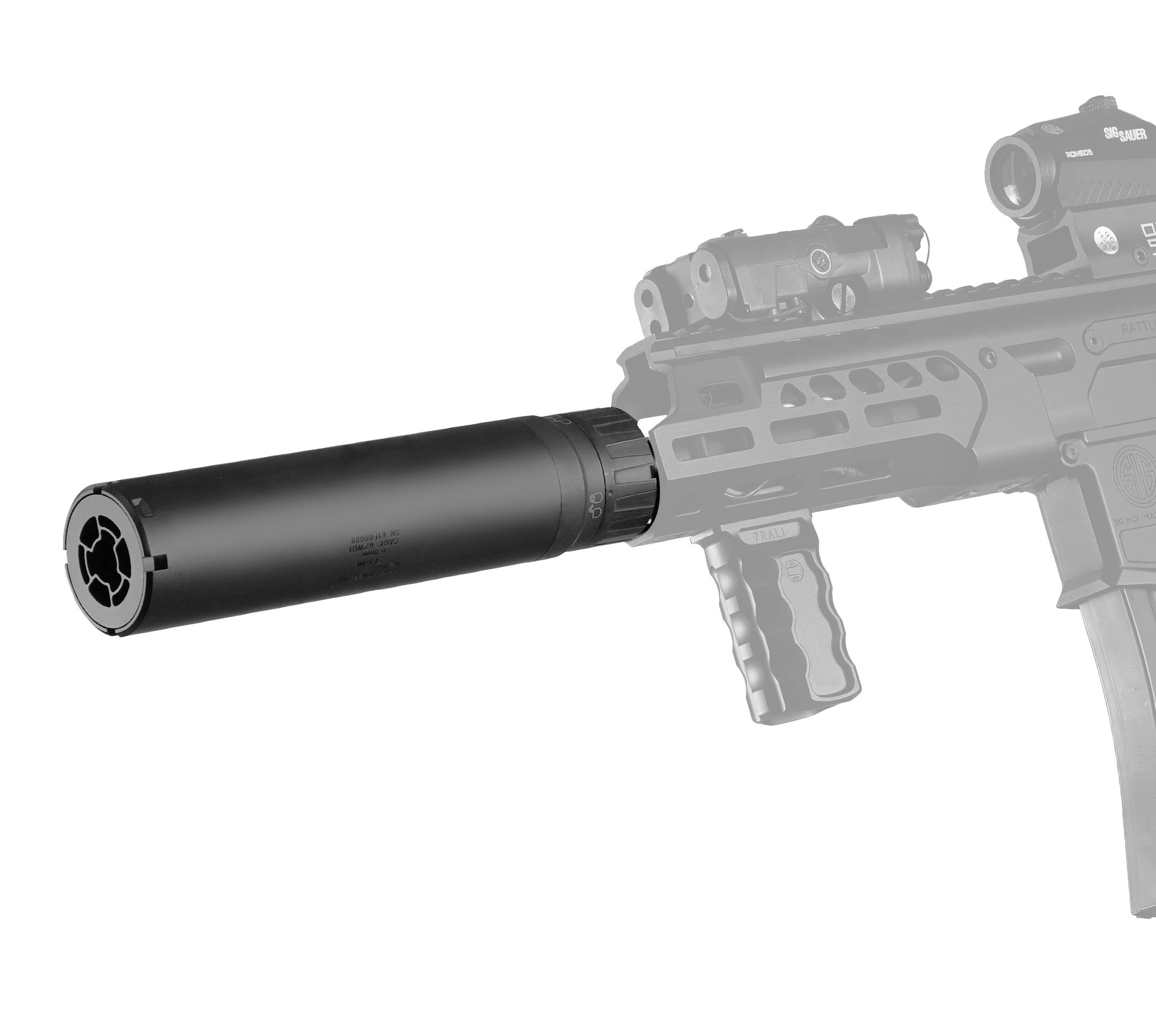 SIG SAUER SLX MG 6.8mm Gel Blaster Mock Suppressor
