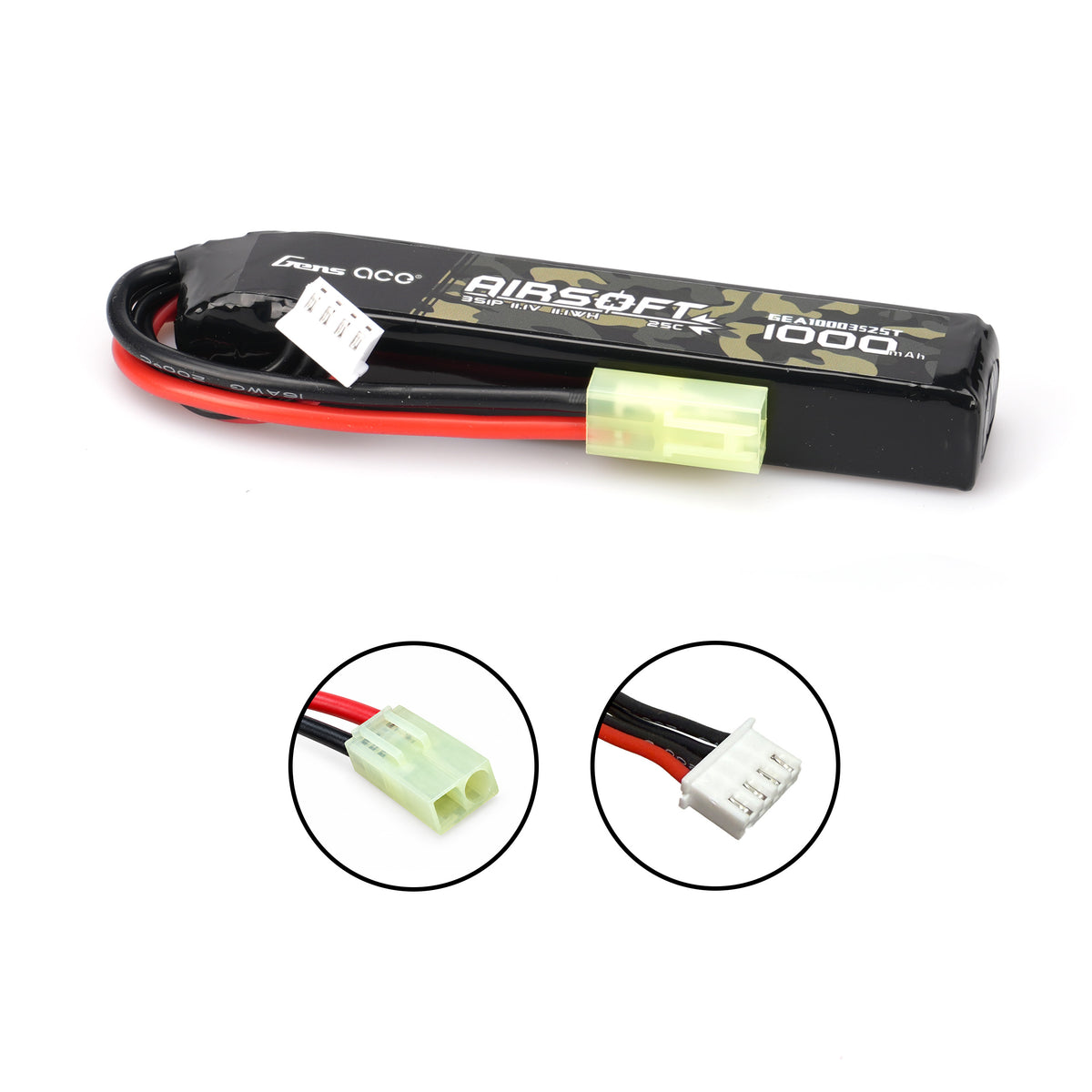 Gens ace 1000mAh 11.1V Tamiya Gel Blaster Battery