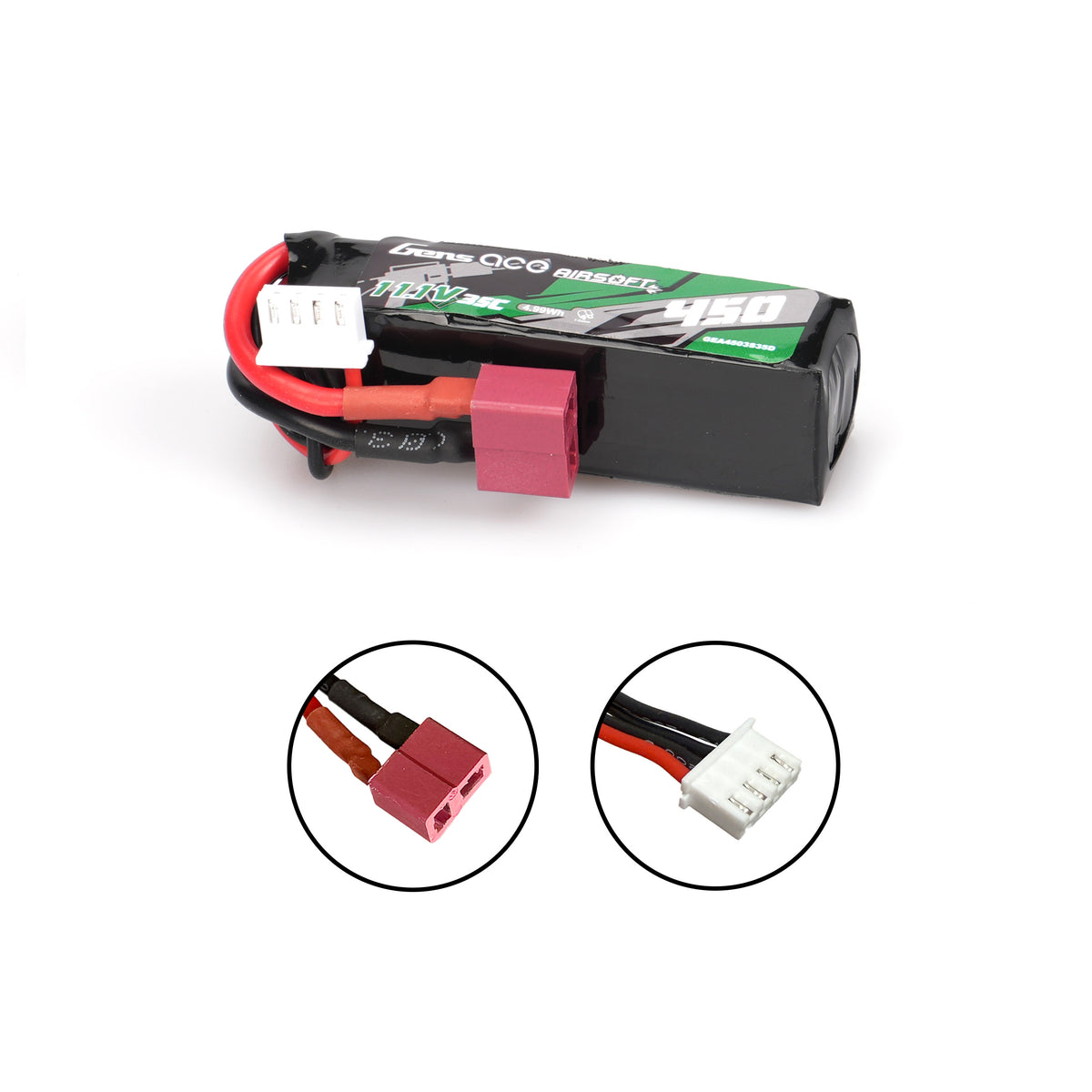 Gens ace 450mAh 11.1V Deans Gel Blaster Battery