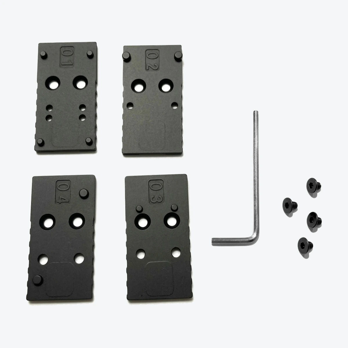 Glock MOS 1 Gel Blaster Adapter Plates, Set of 4
