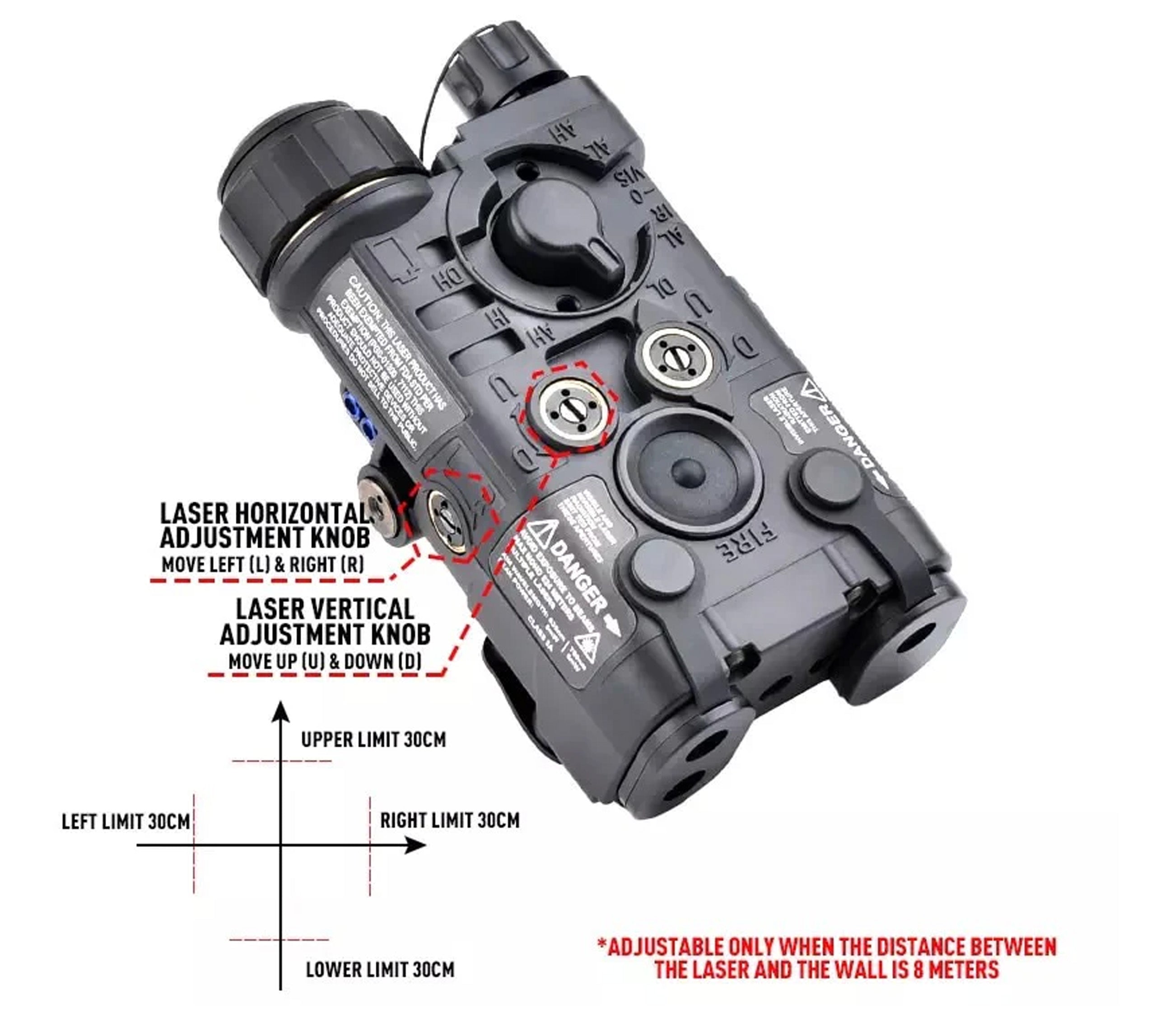 NGAL Integrated Green Laser/ IR pointer/ LED Flashlight Aiming Device