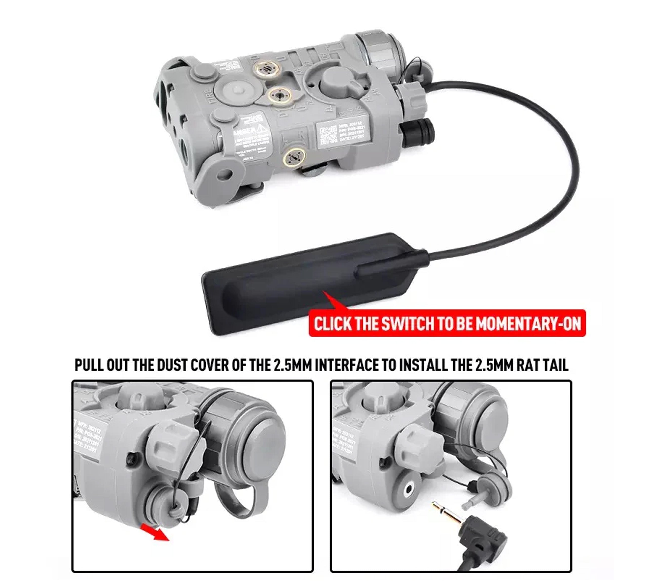 NGAL Integrated Green Laser/ IR pointer/ LED Flashlight Aiming Device