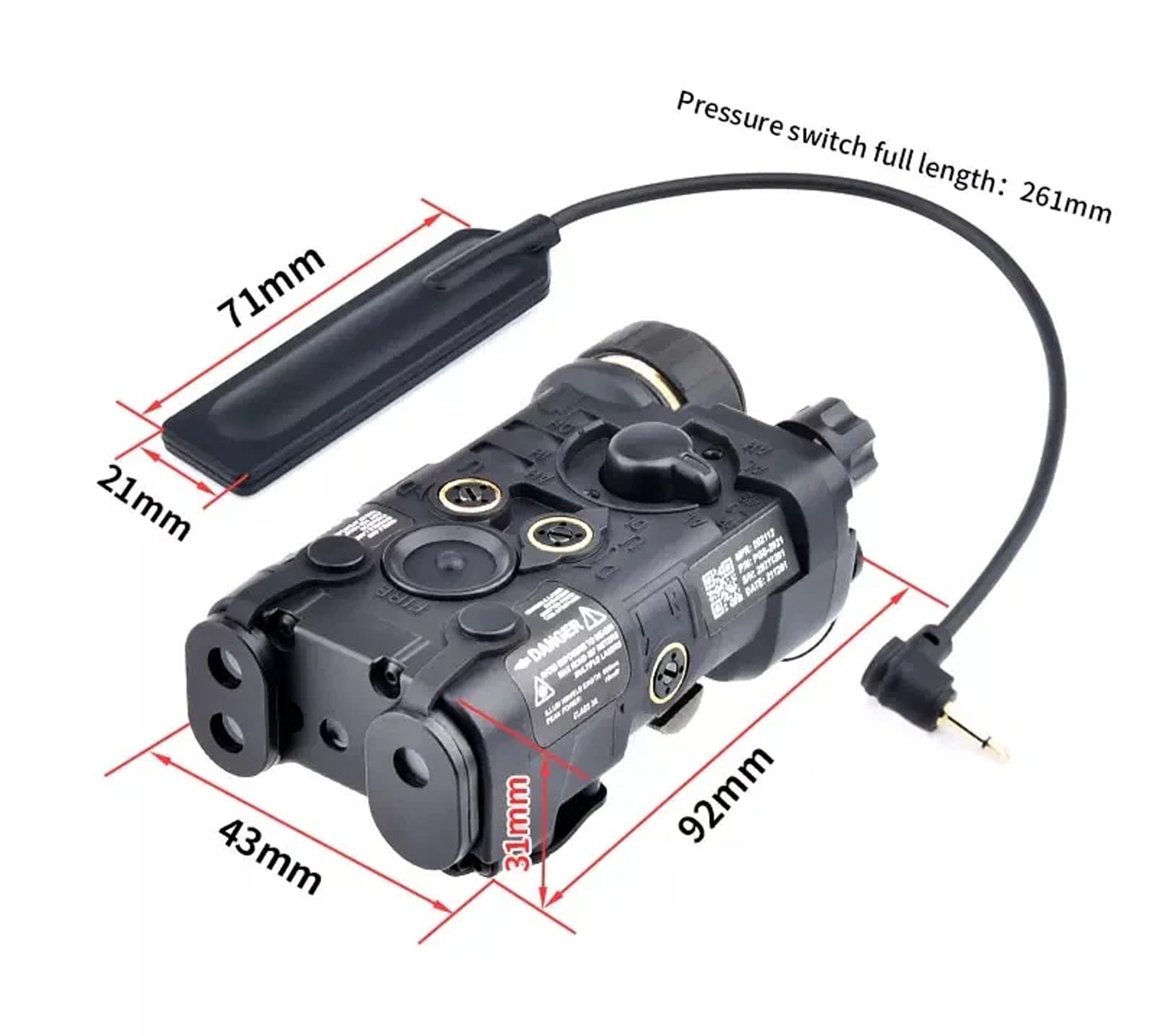 NGAL Integrated Green Laser/ IR pointer/ LED Flashlight Aiming Device