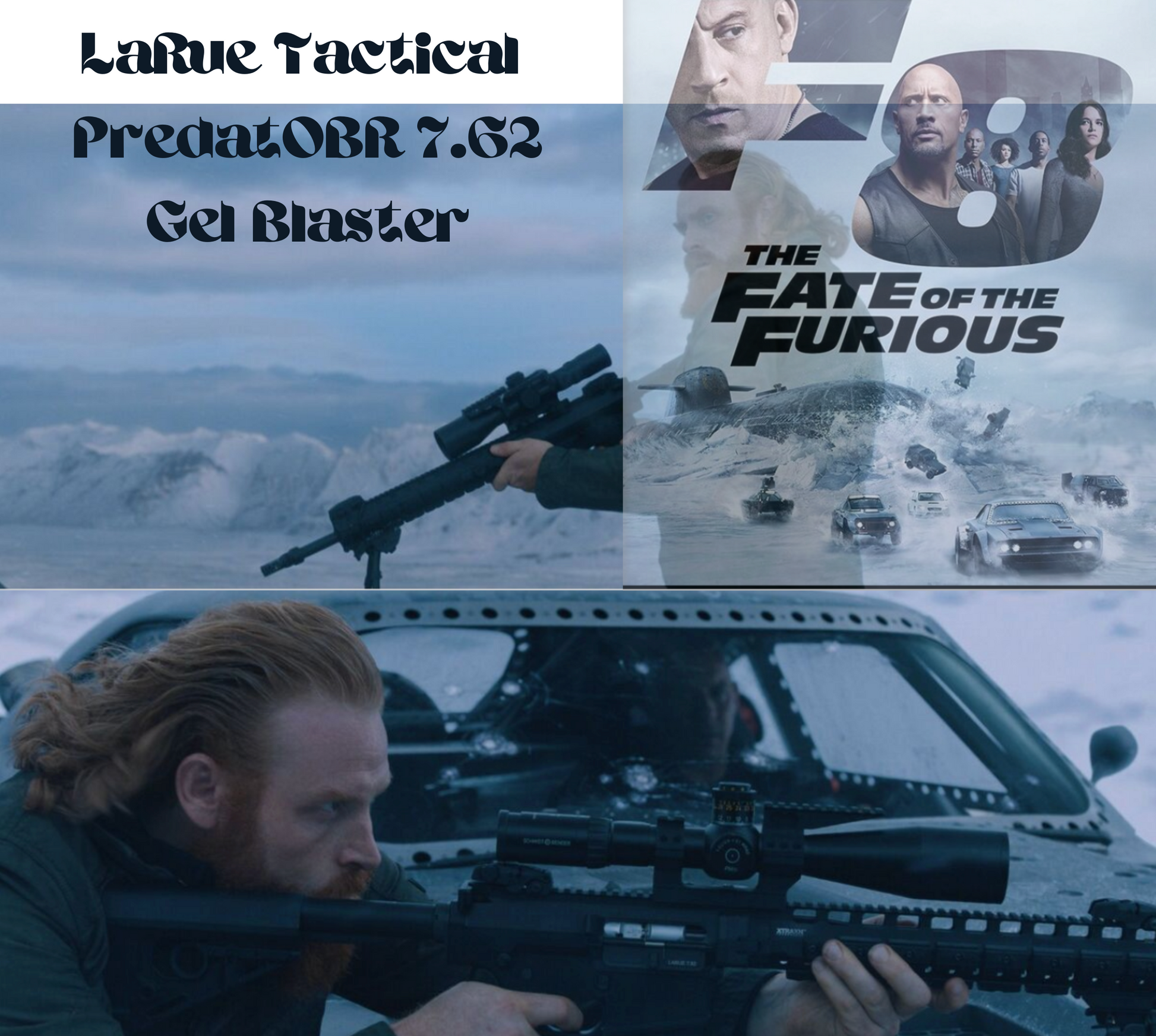 E&C Larue Tactical OBR SR25/AR10 AEG Gel Blaster