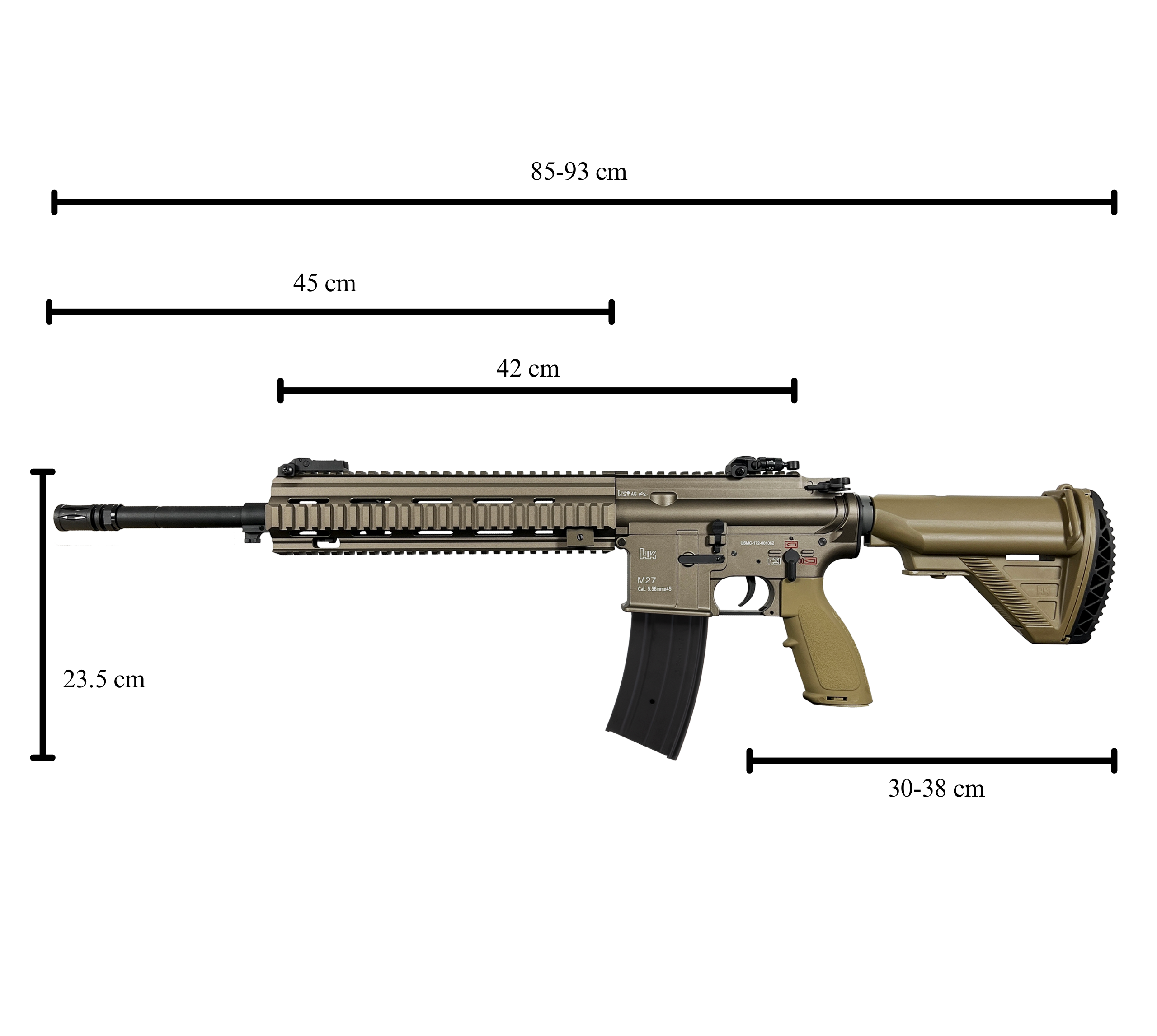 E&C HK416 M27 IAR AEG Gel Blaster Replica