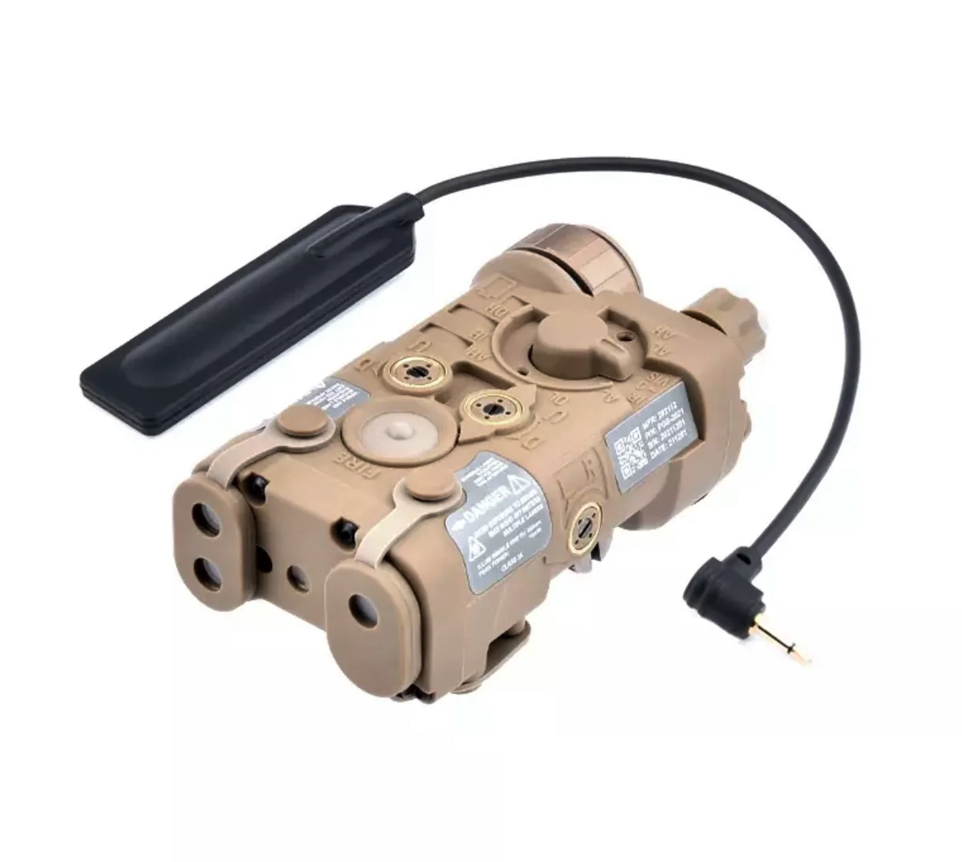NGAL Integrated Green Laser/ IR pointer/ LED Flashlight Aiming Device - Tan