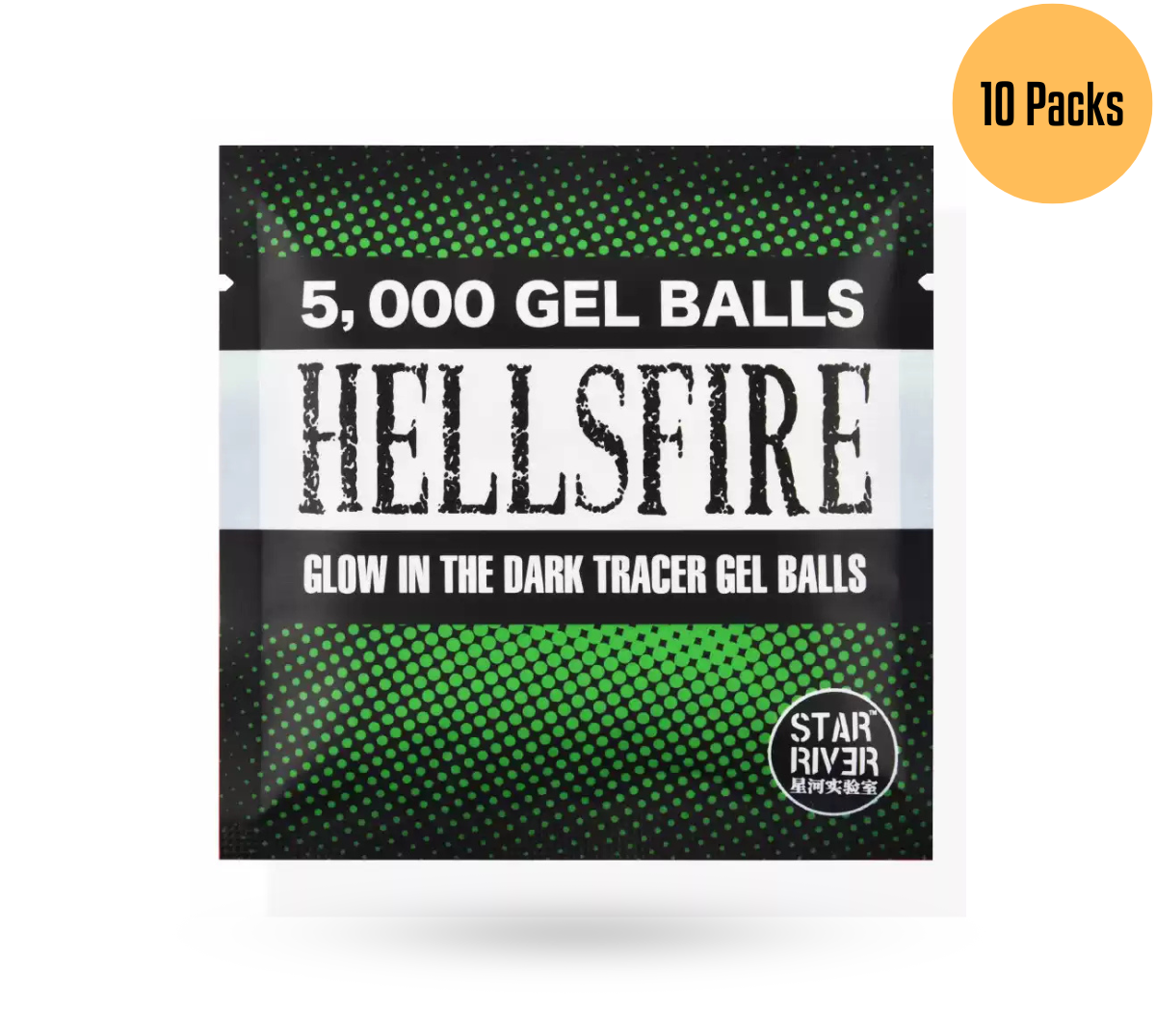Star River Hellfire Glow In The Dark High Consistency Tracer Gel Balls - 10