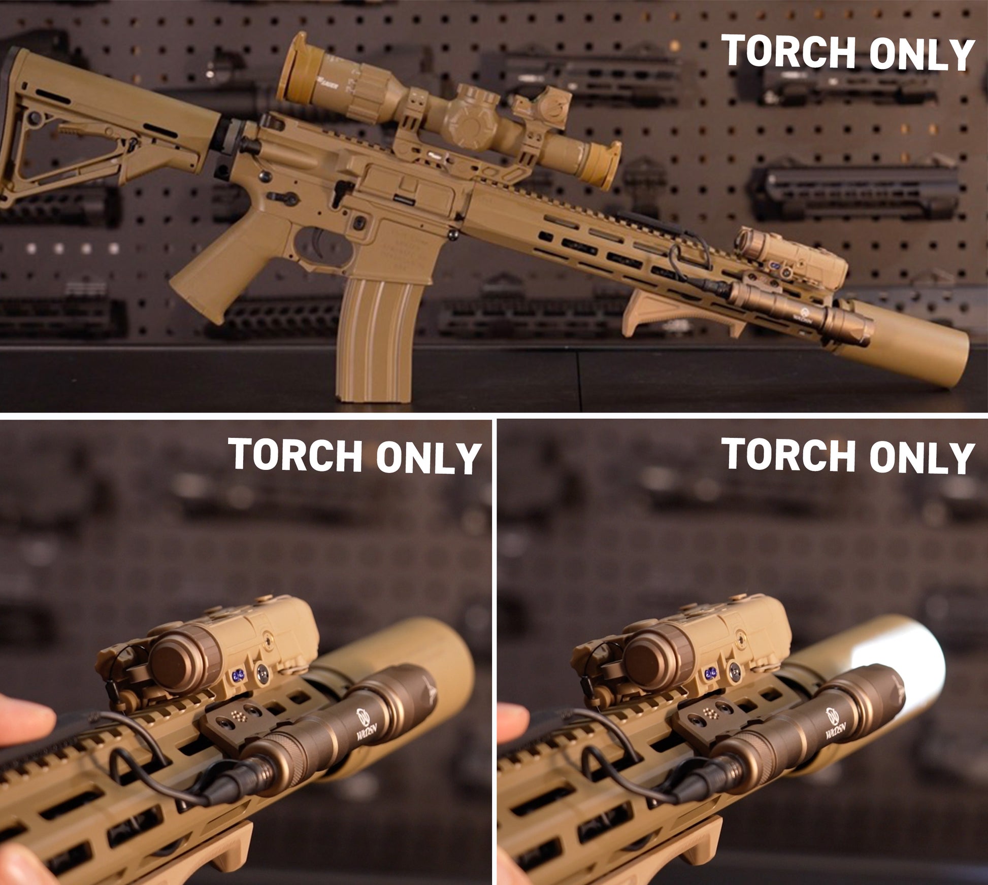 WADSN Tactical Flashlight M600C for Gel Blaster