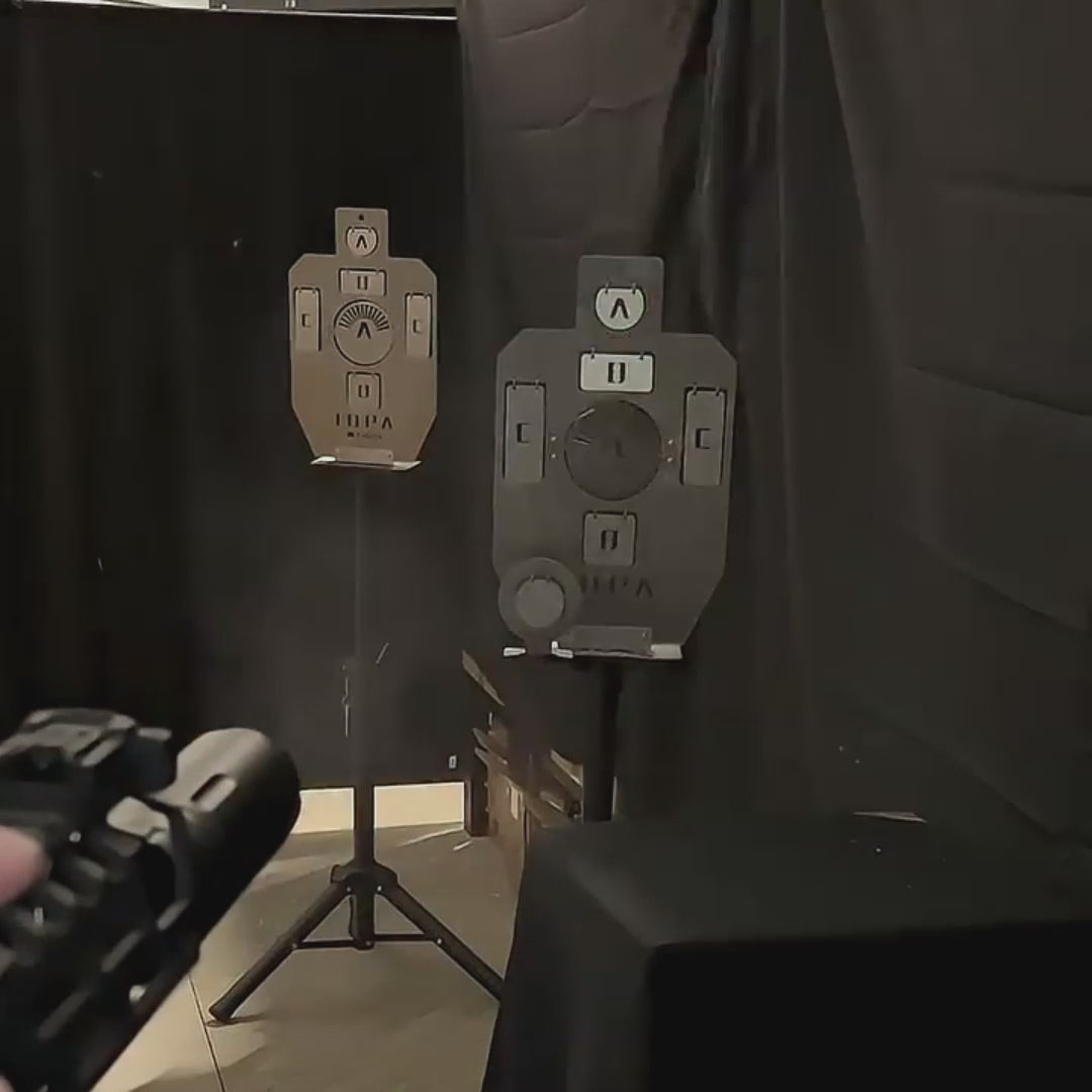 Load video: Stainless Steel Gel Blaster Target