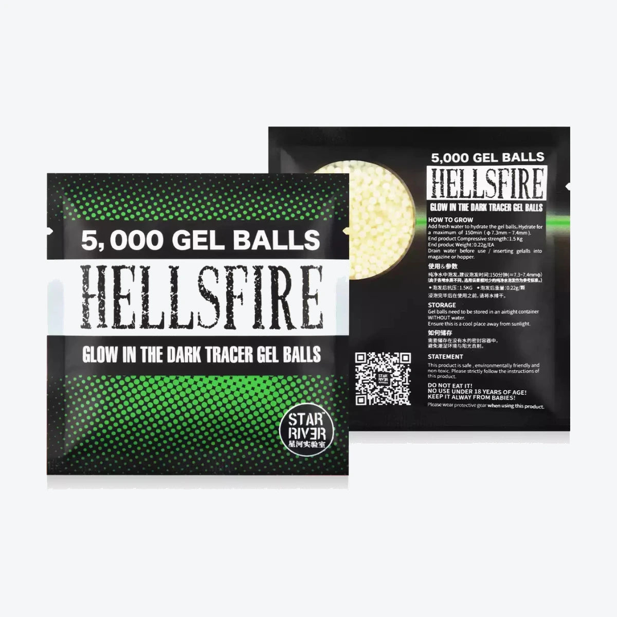 Star River Hellfire Glow In The Dark High Consistency Tracer Gel Balls