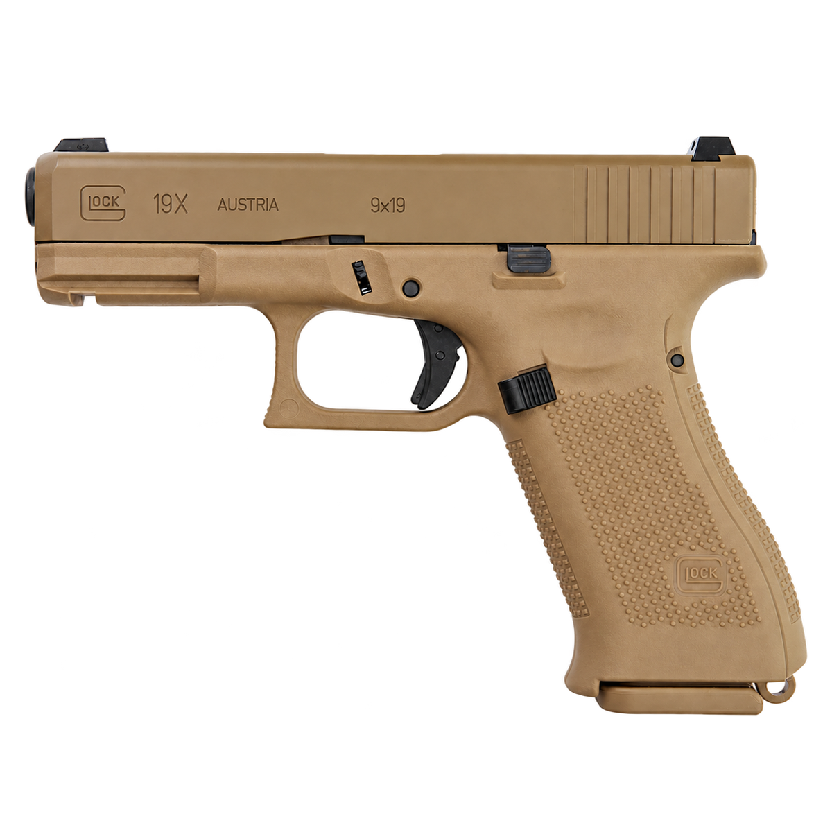 VFC/Umarex GLOCK 19X gel blaster tan – standardized transparent product view