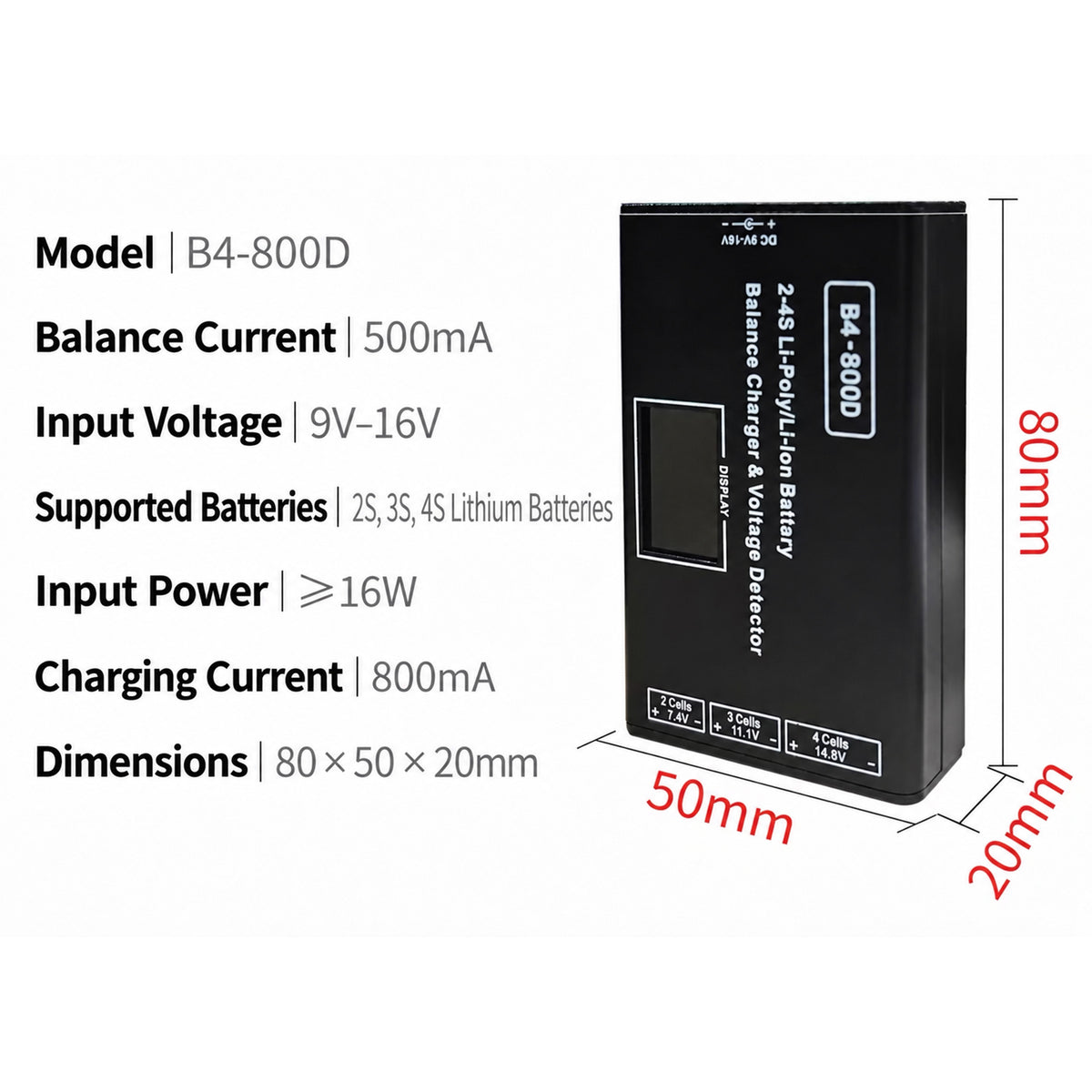 X-Force Battery Balance Charger & Voltage Detector