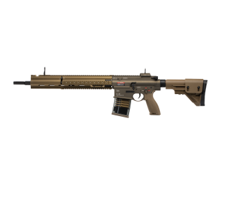 Cover pic. of E&C HK G28 DMR Gel Blaster-Tan.