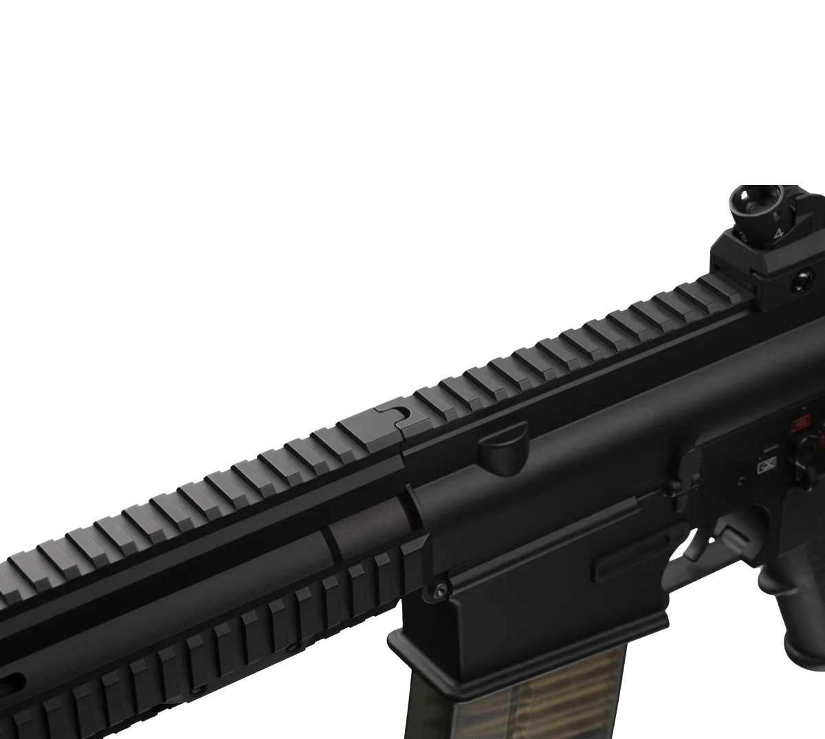 detail of E&C HK417A1 AEG Gel Blaster-12‘’