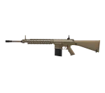 Front view of E&C KAC M110 Sniper Rifle AEG Gel Blaster Replica-tan.