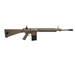 Back view of E&C KAC M110 Sniper Rifle AEG Gel Blaster Replica-tan.