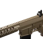 Detail of E&C KAC M110 Sniper Rifle AEG Gel Blaster Replica-tan.