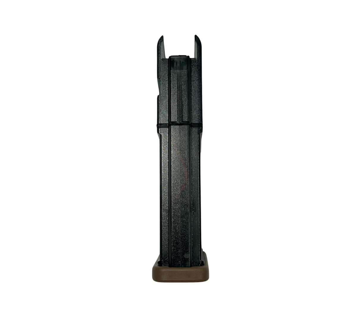 Side view of E&C HK417 AEG Gel Blaster magazine.