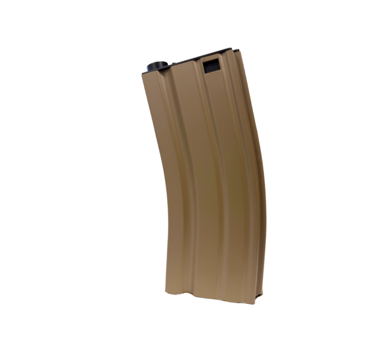 Cover Pic. of E&C M4/HK416/SCAR series gel blaster metal magazine-tan