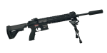 Back view of M27 IAR AEG Gel Blaster-black