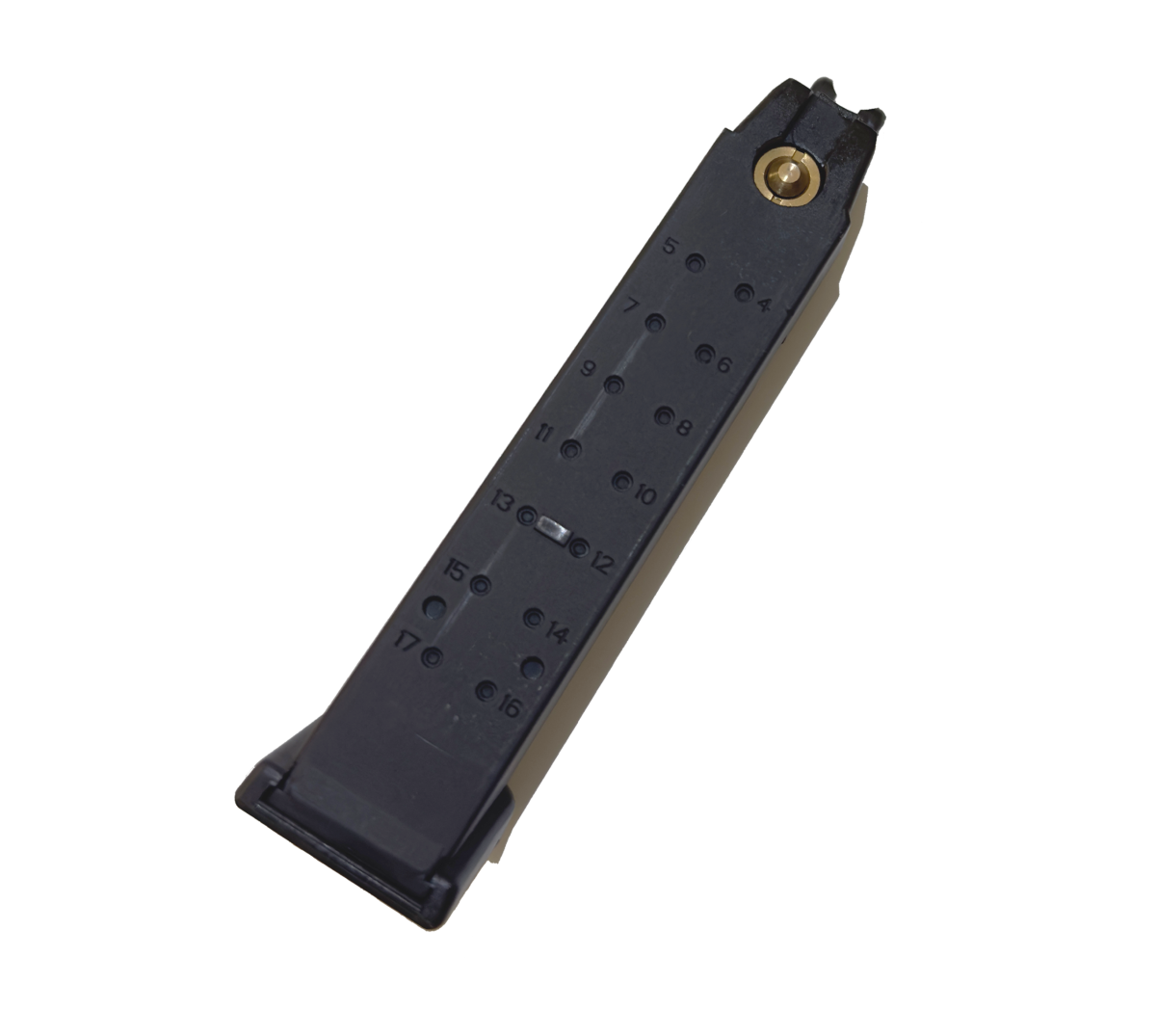 Side View of Glock series Magazine for G17 G19X G45-black